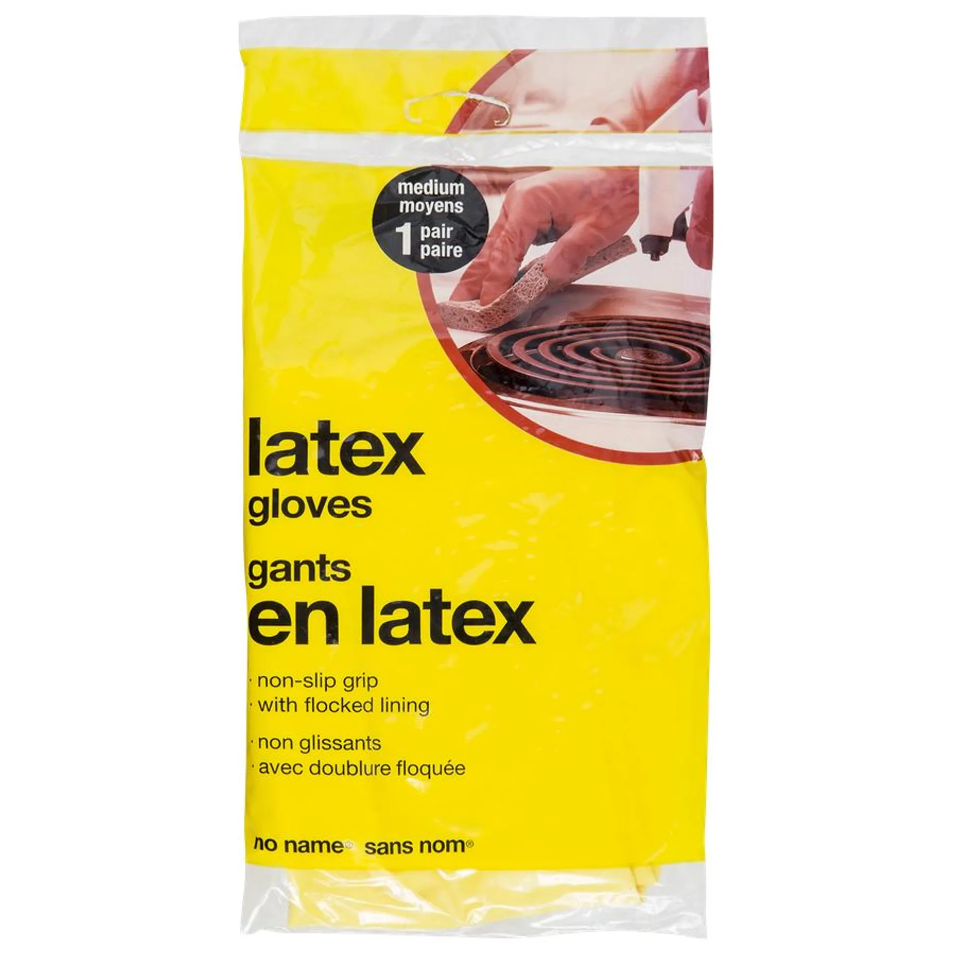 Latex Rubber Gloves, Medium