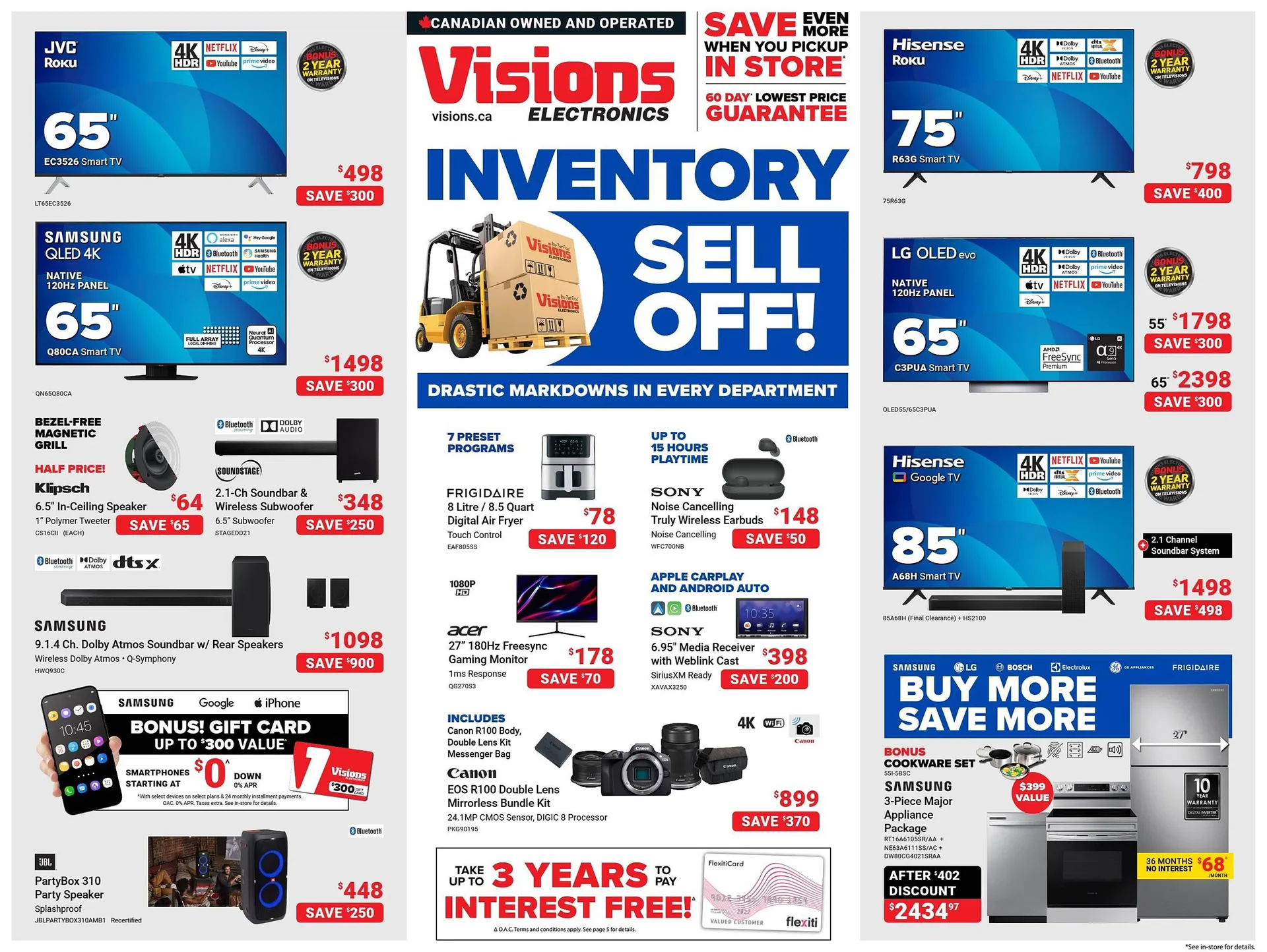 Visions Electronics flyer from March 22 to March 24 2024 - flyer page 1