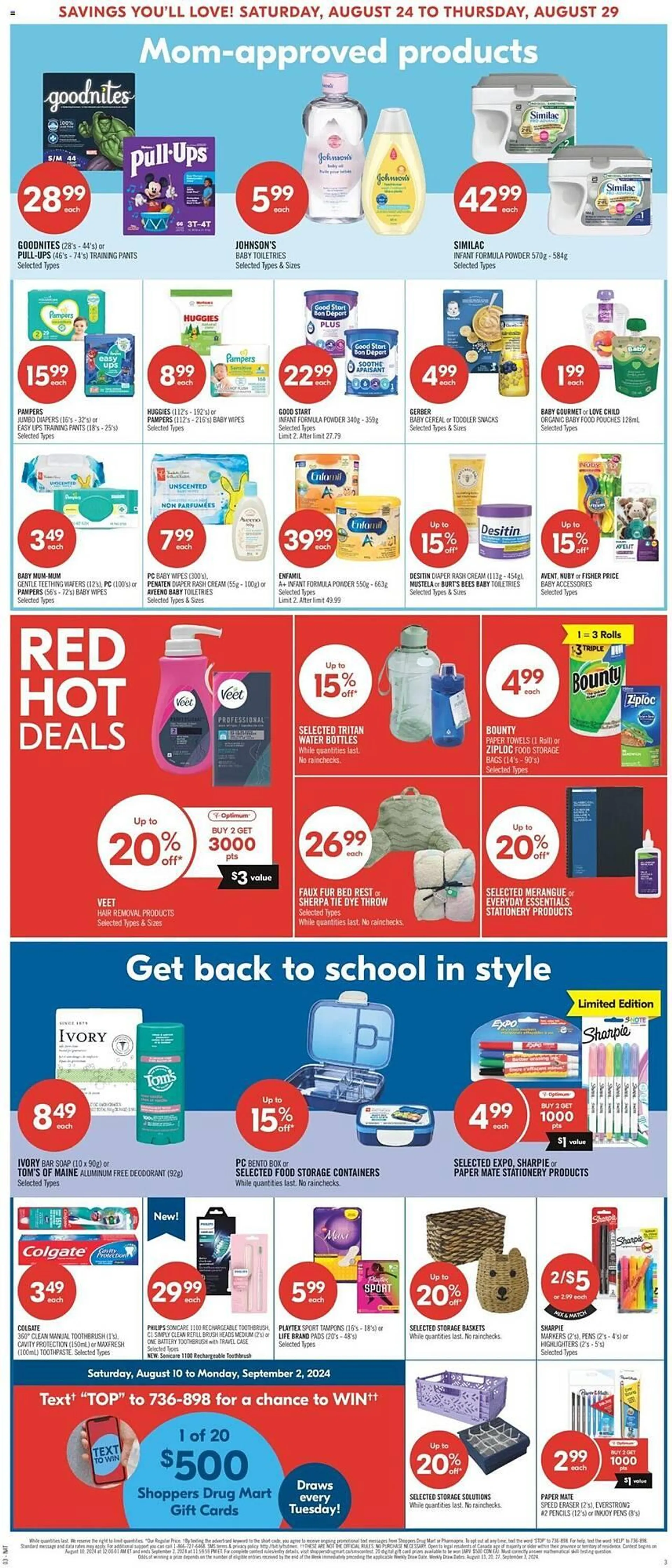 Shoppers Drug Mart flyer from August 24 to August 29 2024 - flyer page 12