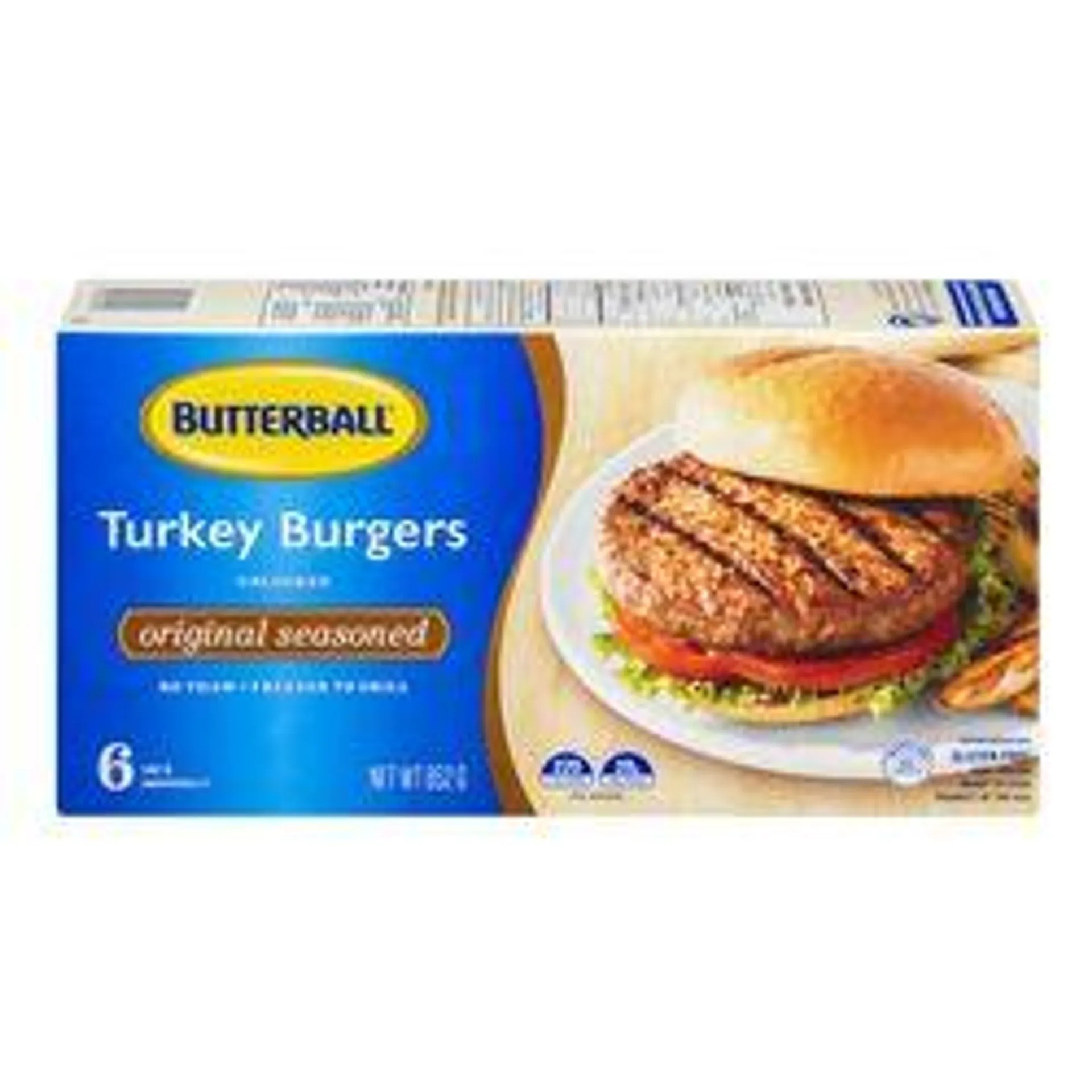 Frozen Uncooked Lean Turkey Burgers