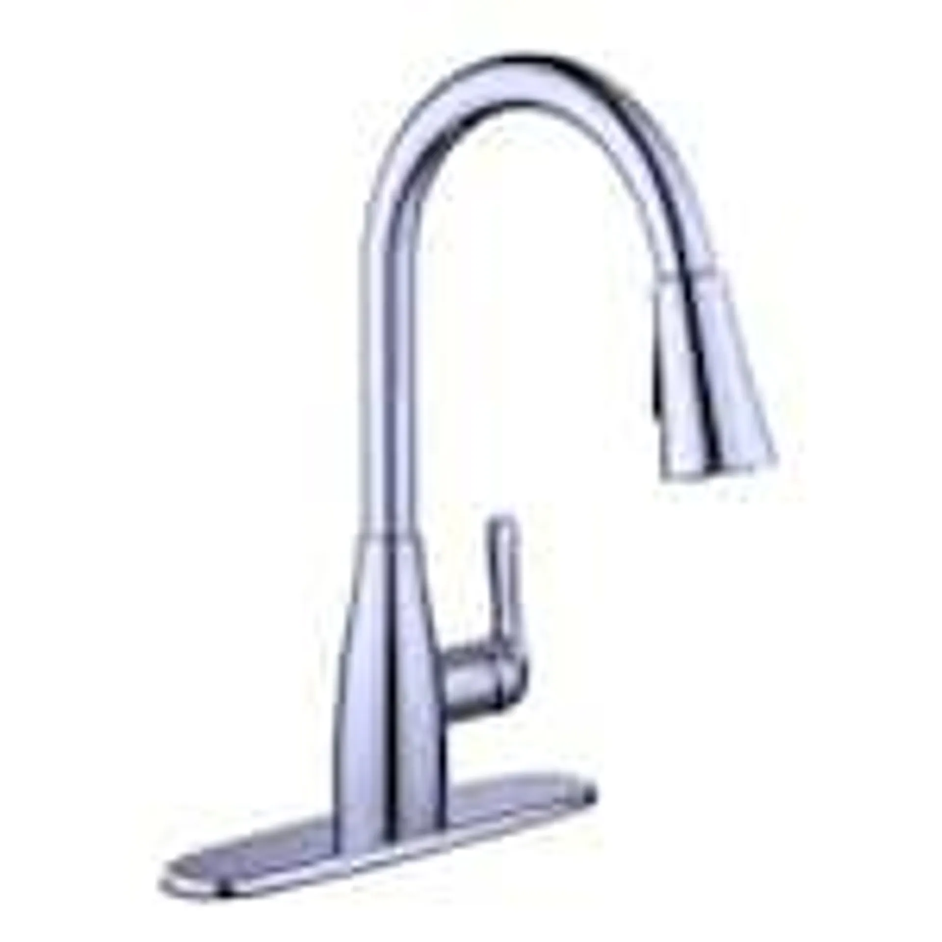Glacier Bay McKenna Single-Handle Pull-Down Kitchen with TurboSpray and FastMount Faucet Sprayer in Polished Chrome