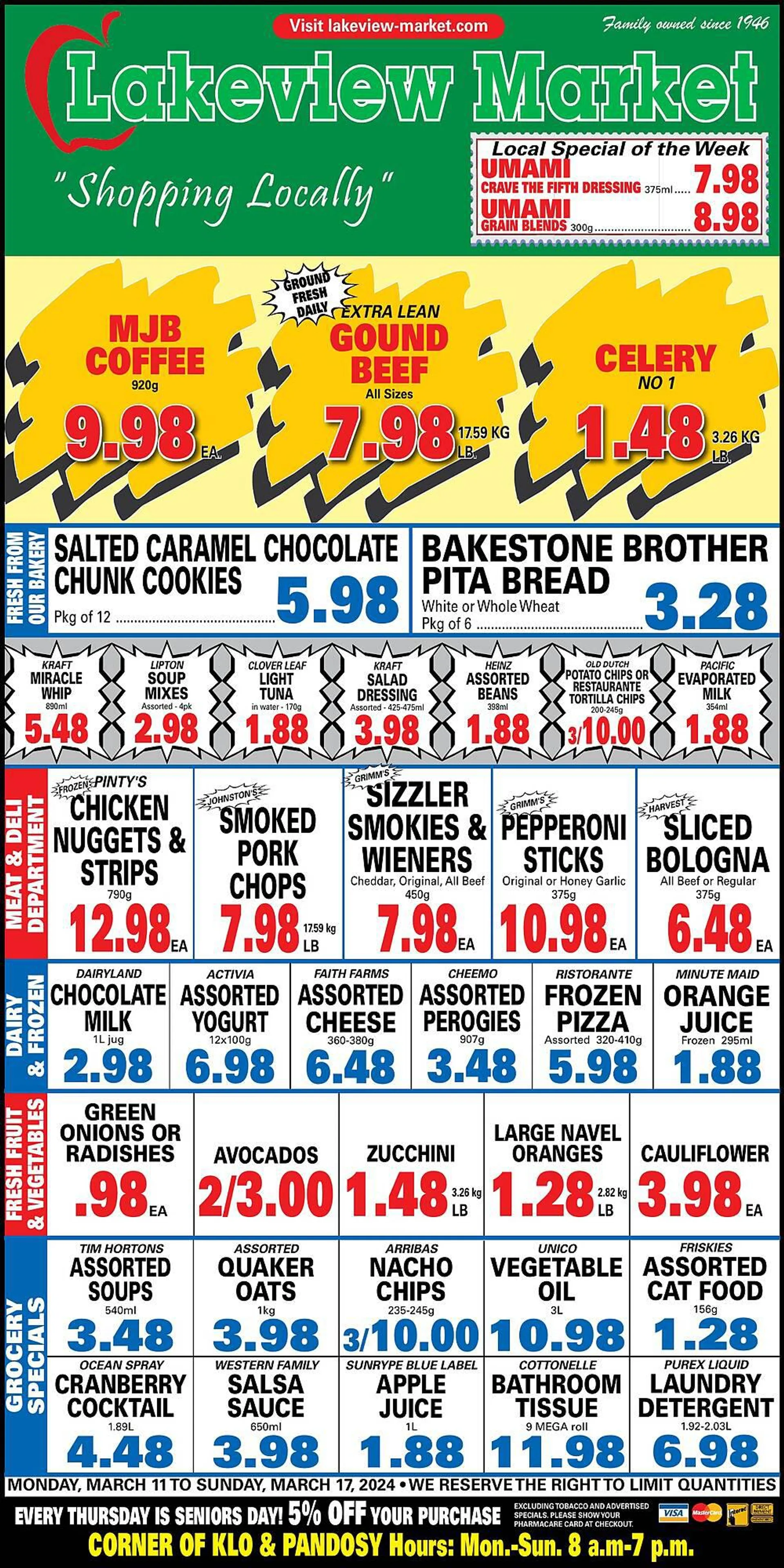 Lakeview Market flyer from March 11 to March 17 2024 - flyer page 