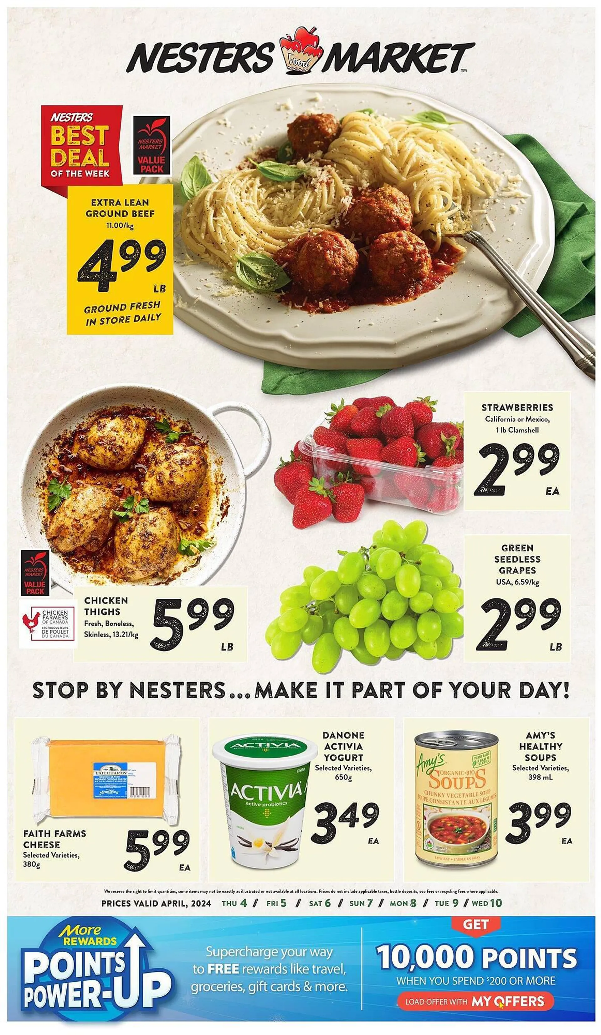 Nesters Market flyer from April 4 to April 10 2024 - flyer page 1