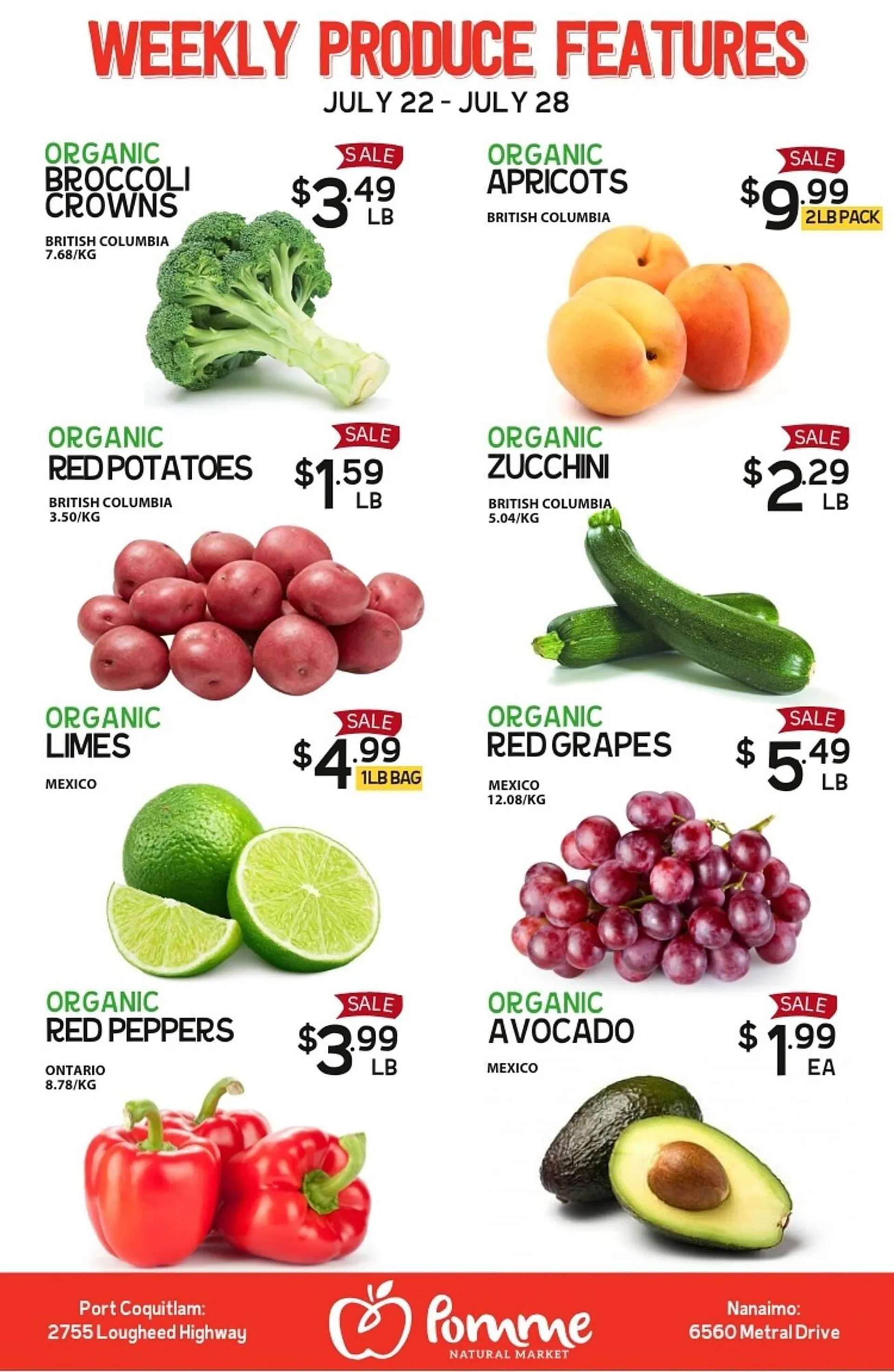 Pomme Natural Market flyer from July 24 to July 30 2025 - flyer page 1