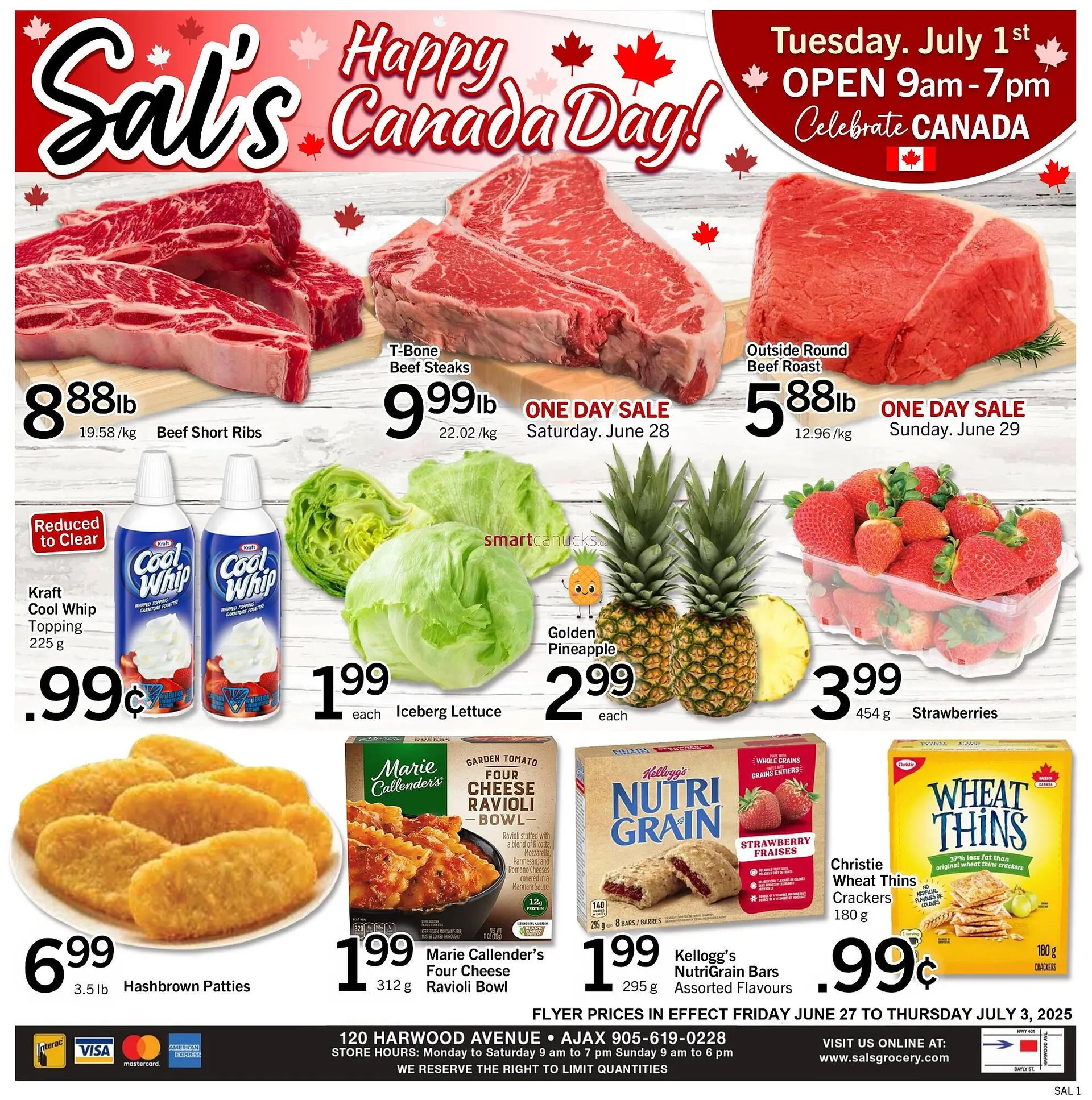 Sals Grocery flyer - 1