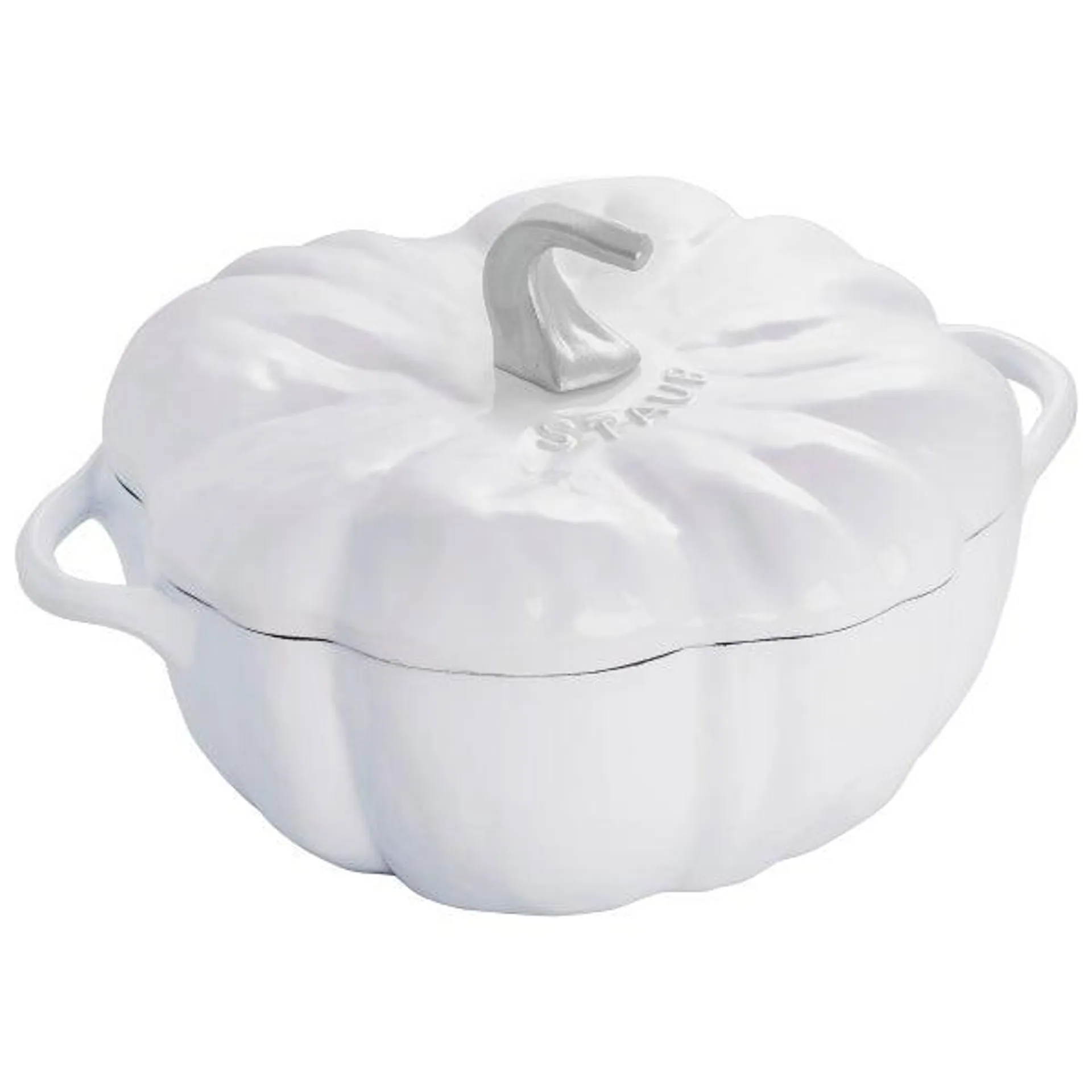 Staub Cast Iron Pumpkin Dutch Oven, White - 3.25 L (3.43 qt.)