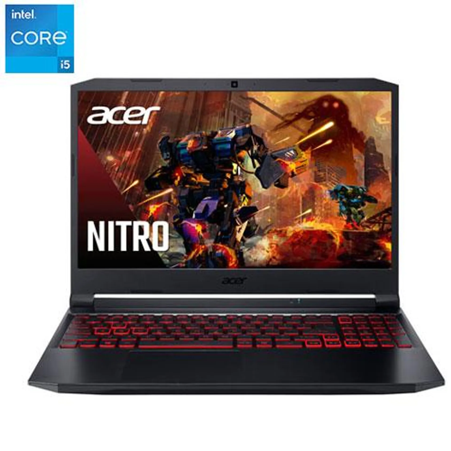 Acer Nitro 5 15.6" Gaming Laptop - Black (Intel Core i5-11400H/512GB SSD/8GB RAM/GTX 1650/Windows 11)