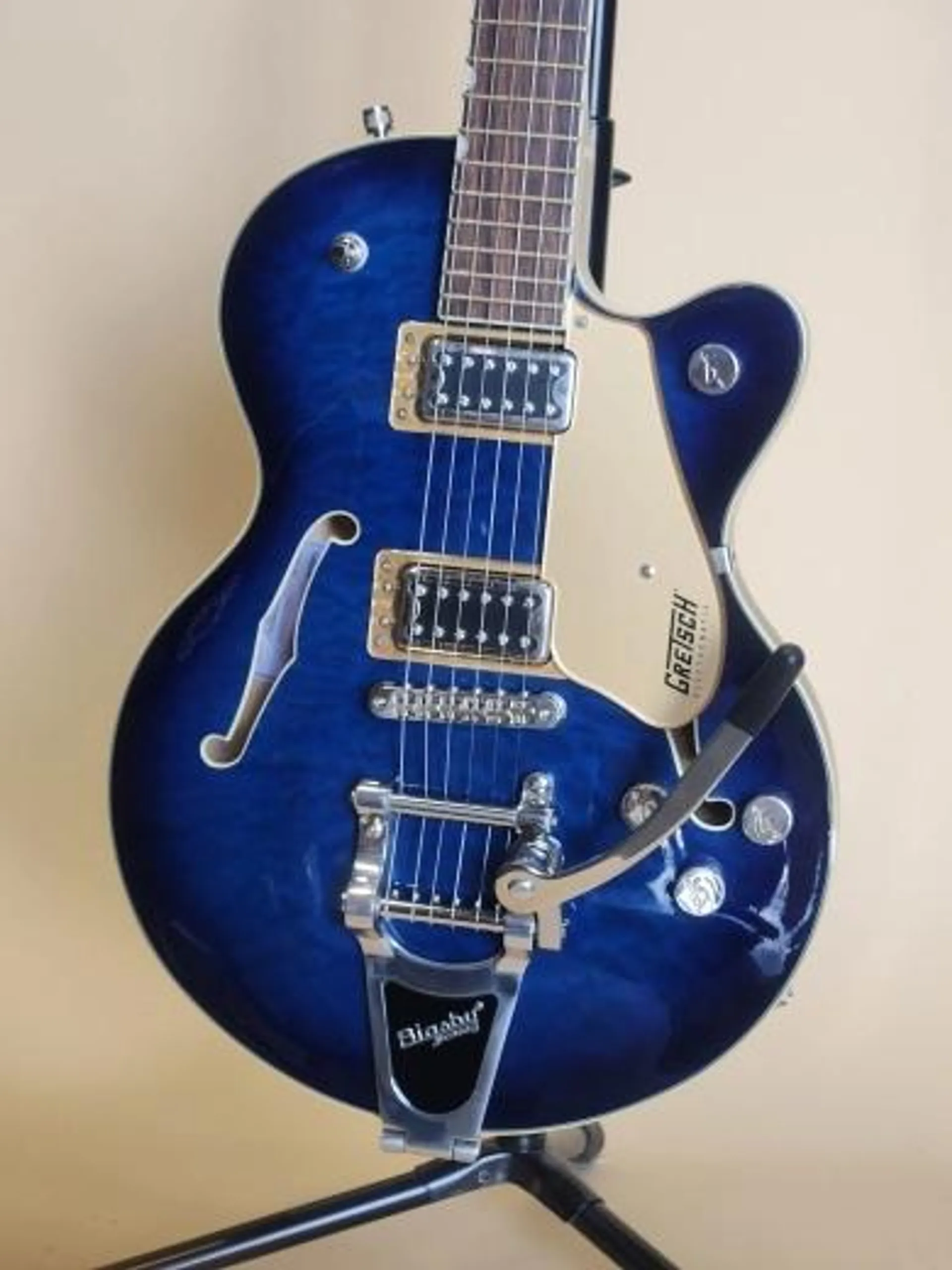 Gretsch Guitars - G5655T-QM Electromatic Center Block Jr. Single-Cut Quilted Maple with Bigsby - Hudson Sky