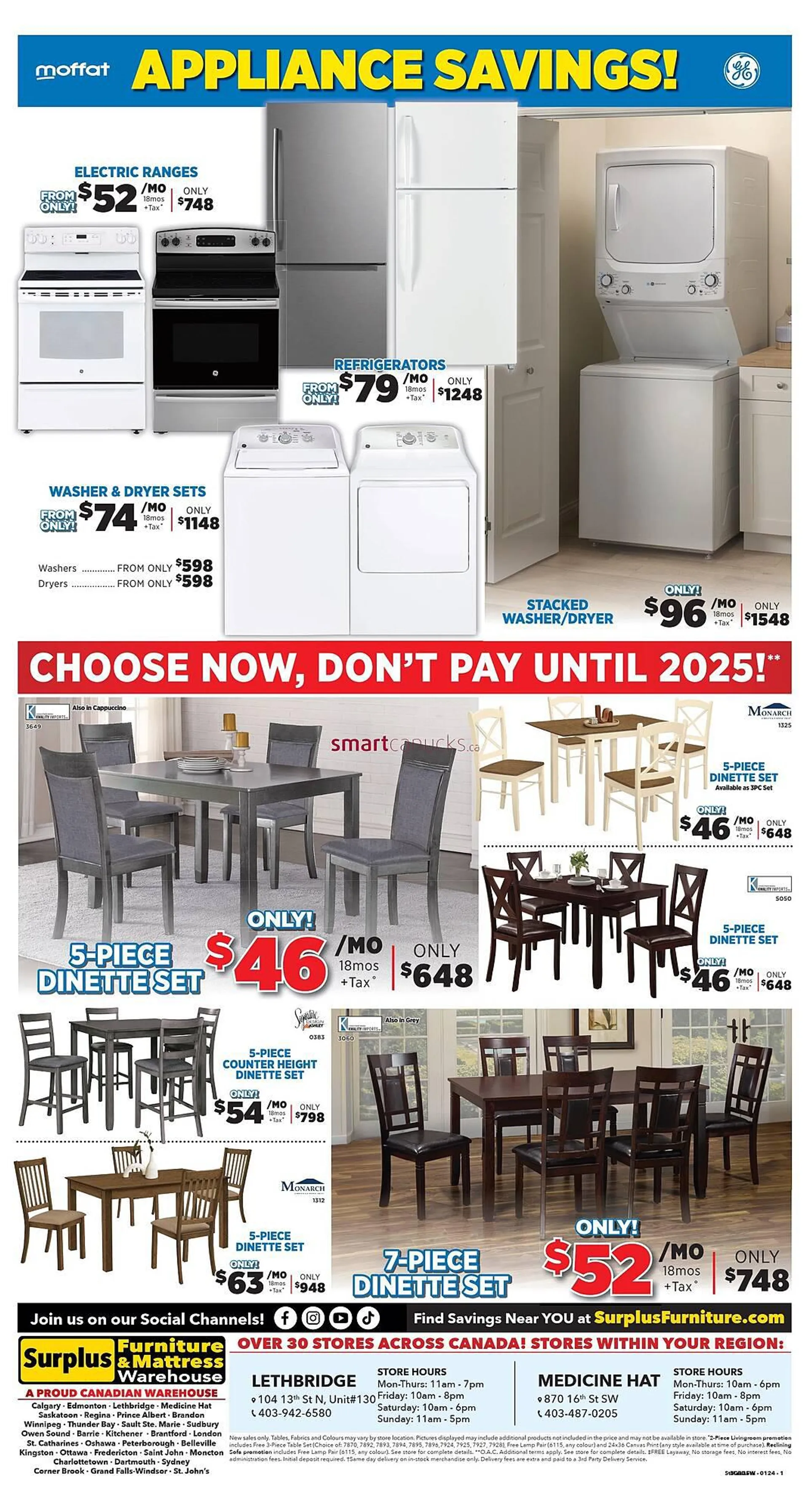 Surplus Furniture flyer from January 1 to January 28 2024 - flyer page 3