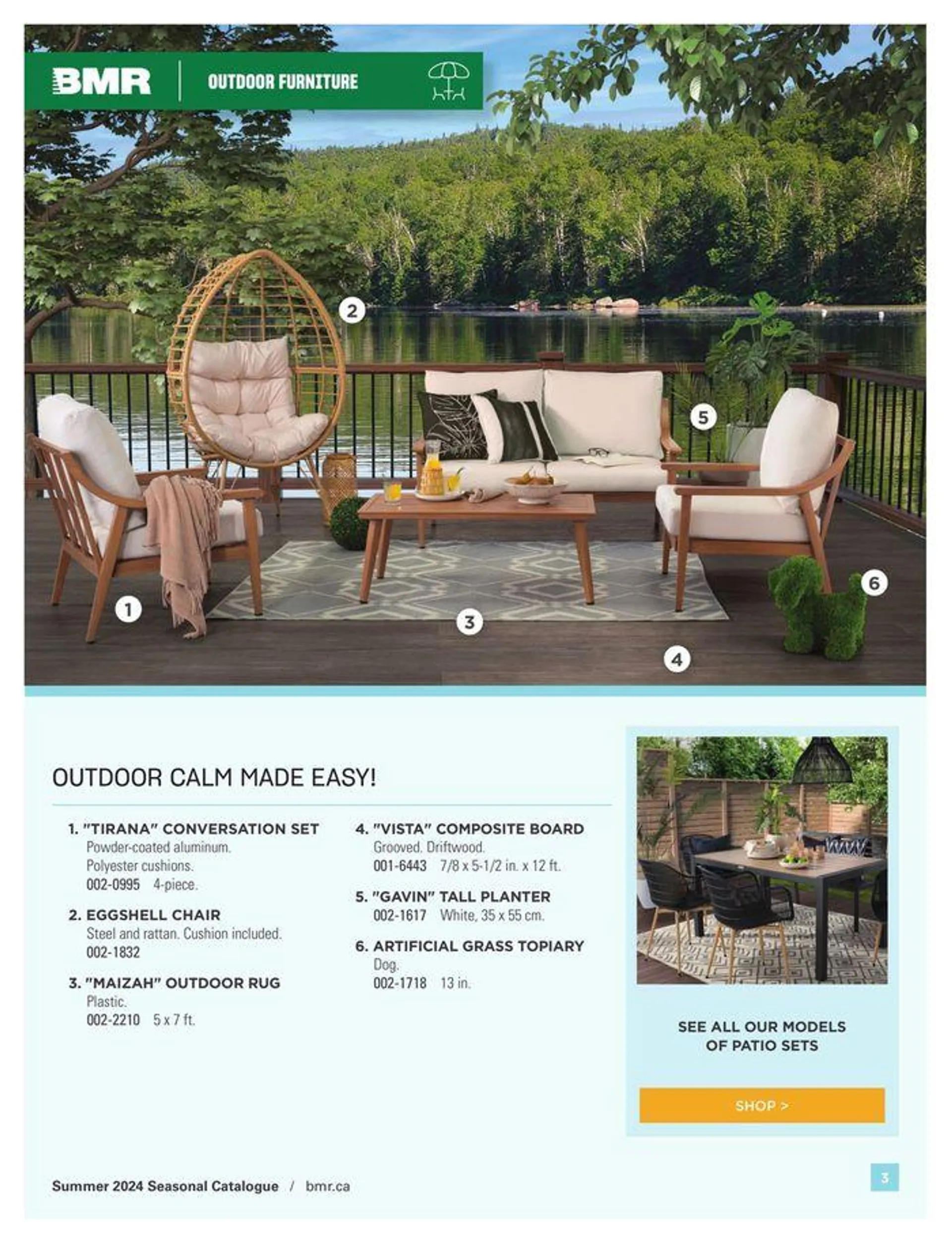 SUMMER 2024 SEASONAL CATALOGUE from March 14 to August 31 2024 - flyer page 3