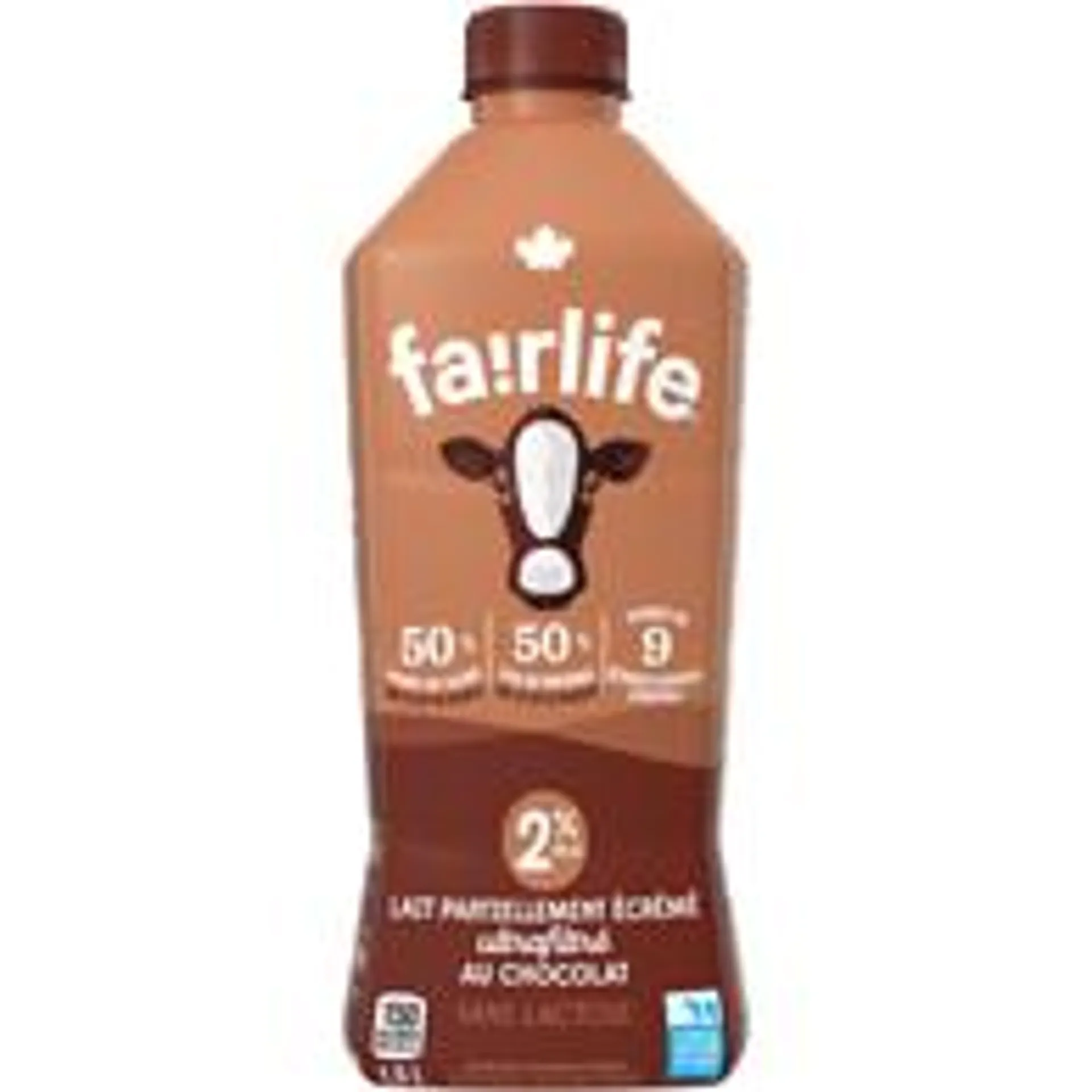 Lait 2 % au Chocolat Partiellement Écrémé Ultrafiltré Sans Lactose