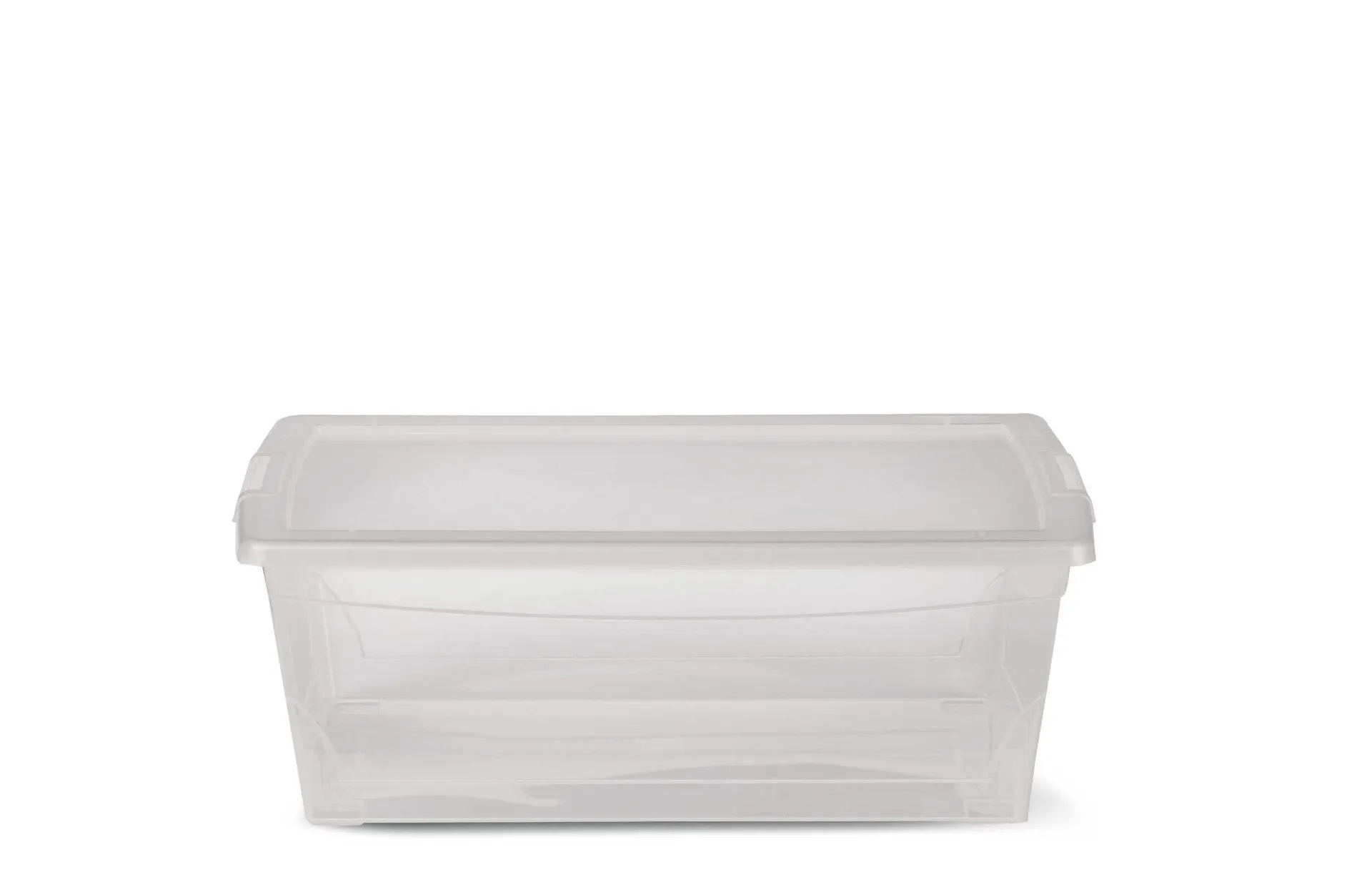 type A Clarity Transparent Storage Box with Lid, 9-L