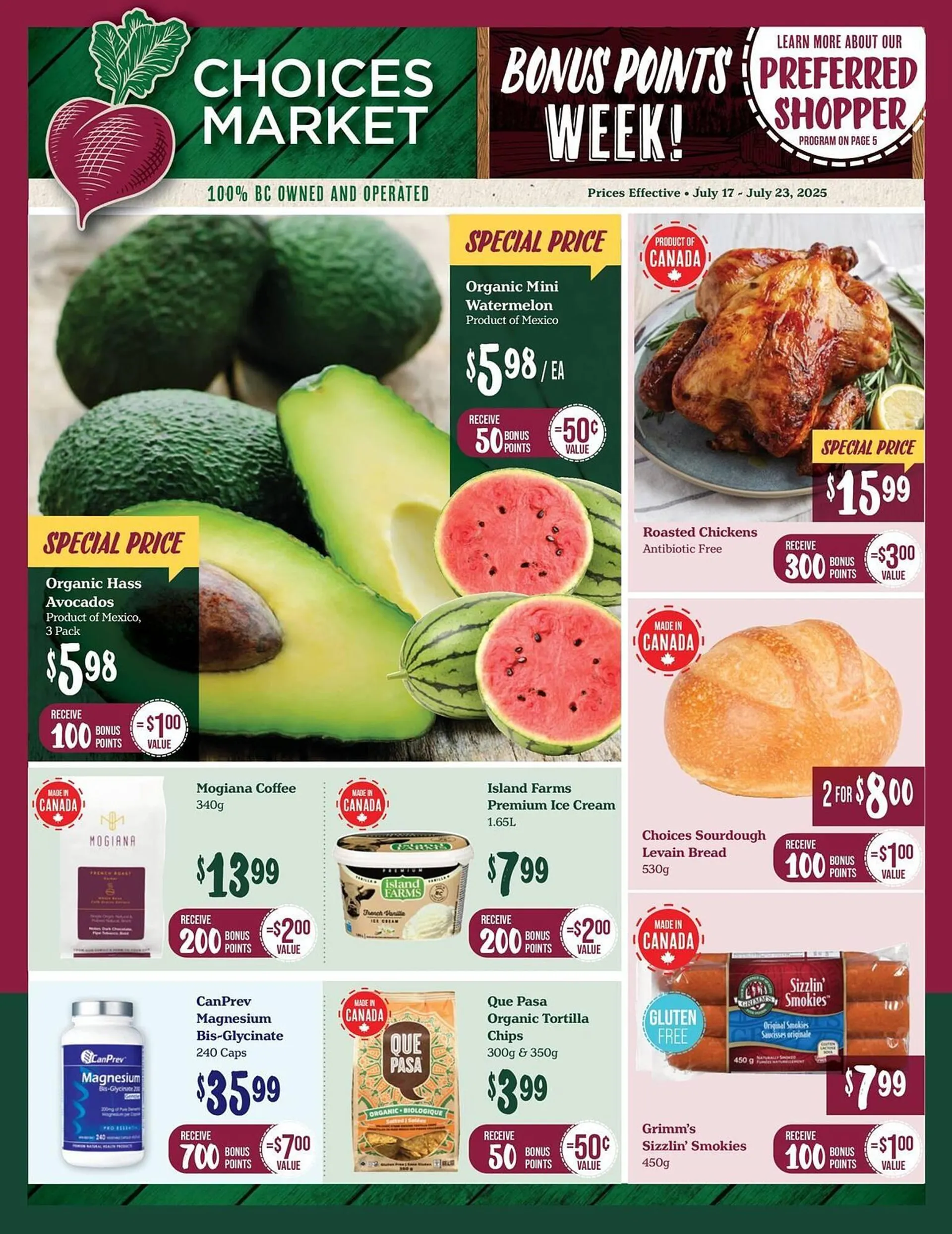 Choices Market flyer from July 17 to July 23 2025 - flyer page 1