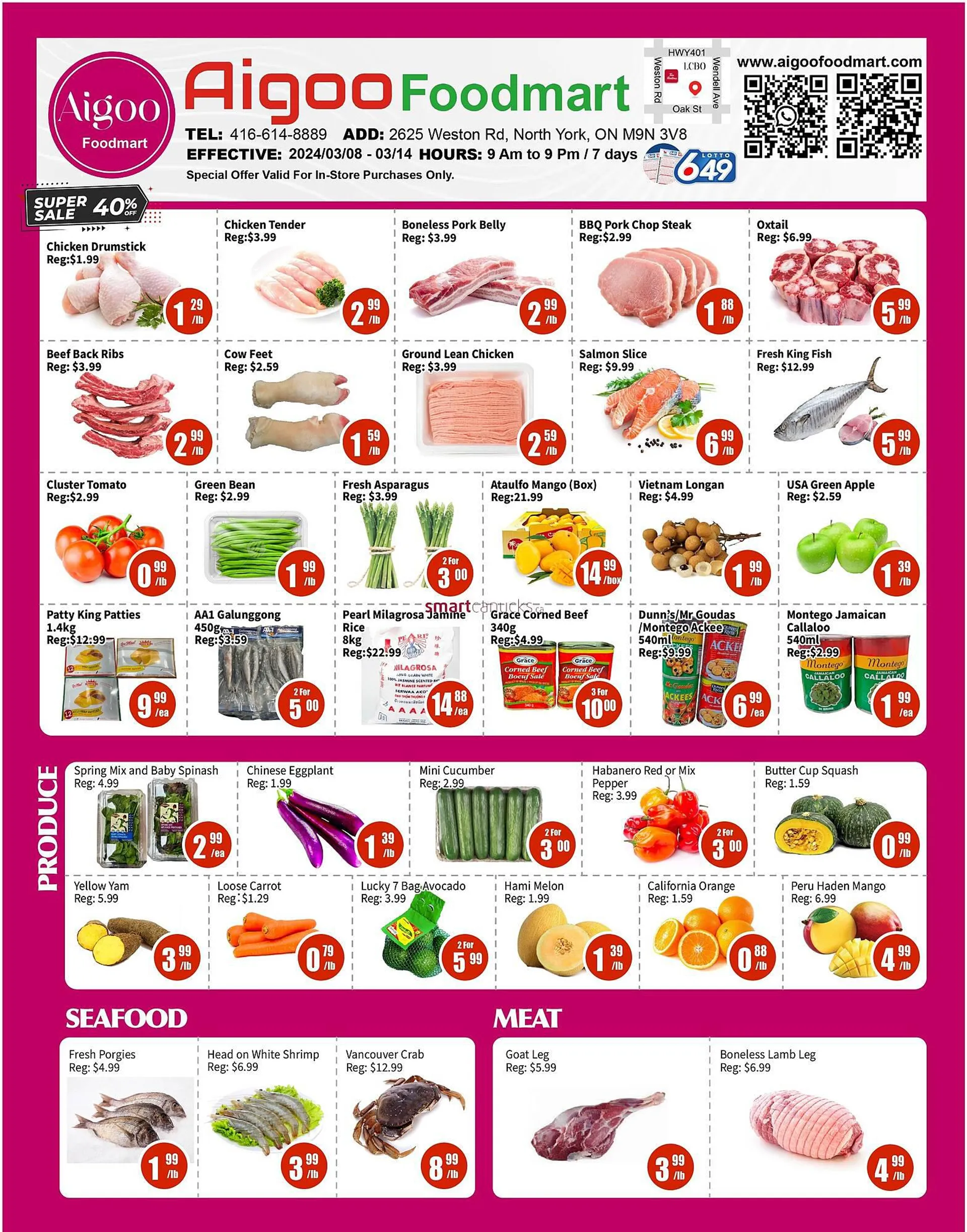 Aigoo Foodmart flyer from March 8 to March 10 2024 - flyer page 1