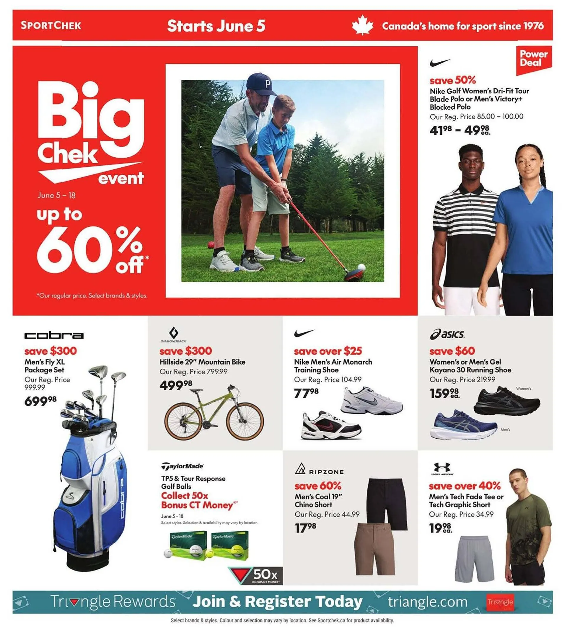 Sport Chek flyer from June 5 to June 19 2025 - flyer page 1