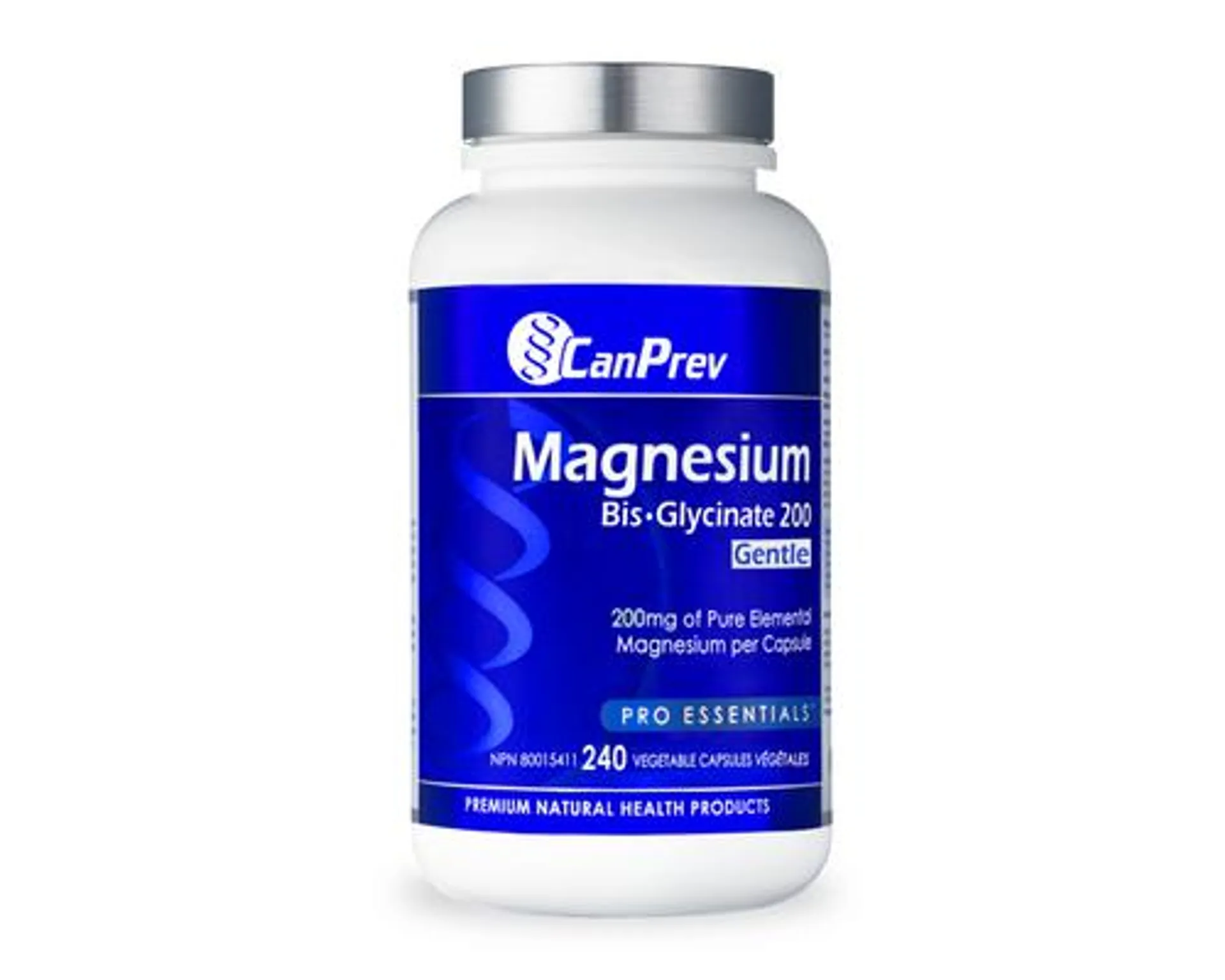 CanPrev Magnesium Bis-Glycinate 200 Gentle 240 Veggie Caps