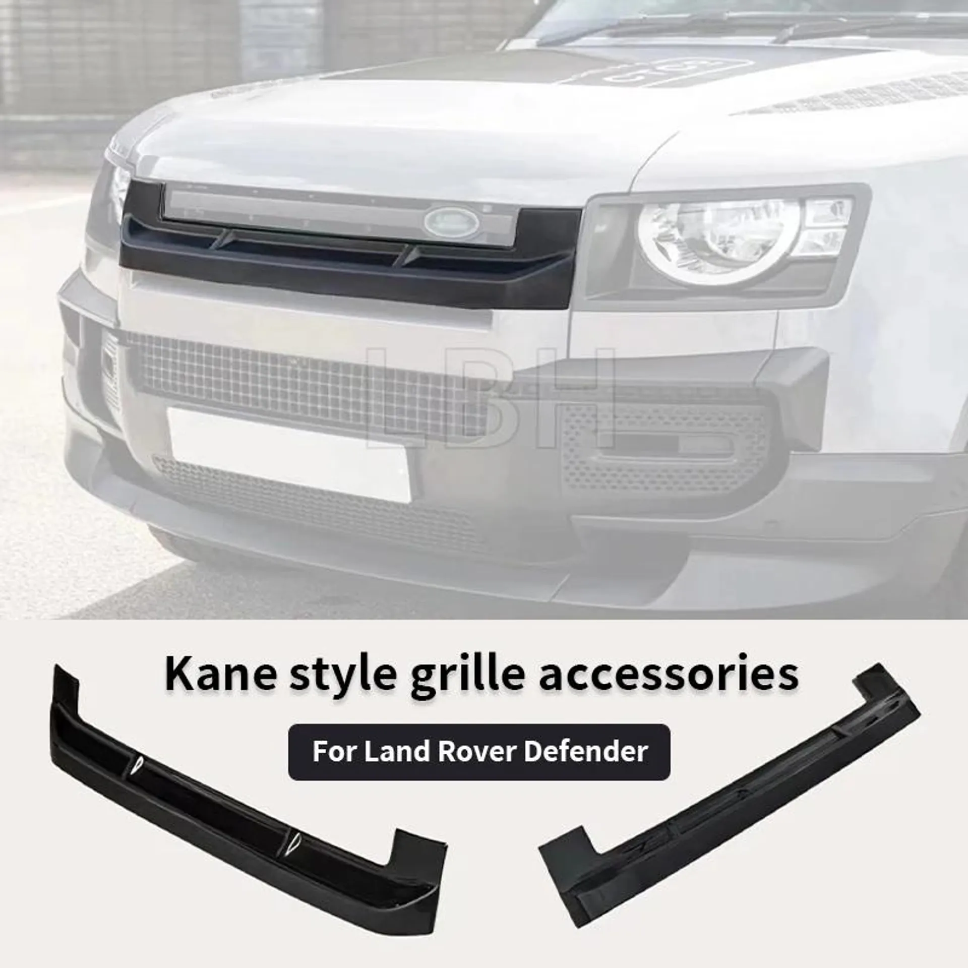 be suitable for Land Rover Defender Kane style front bumper grille decorative panel decorative strip body accessories