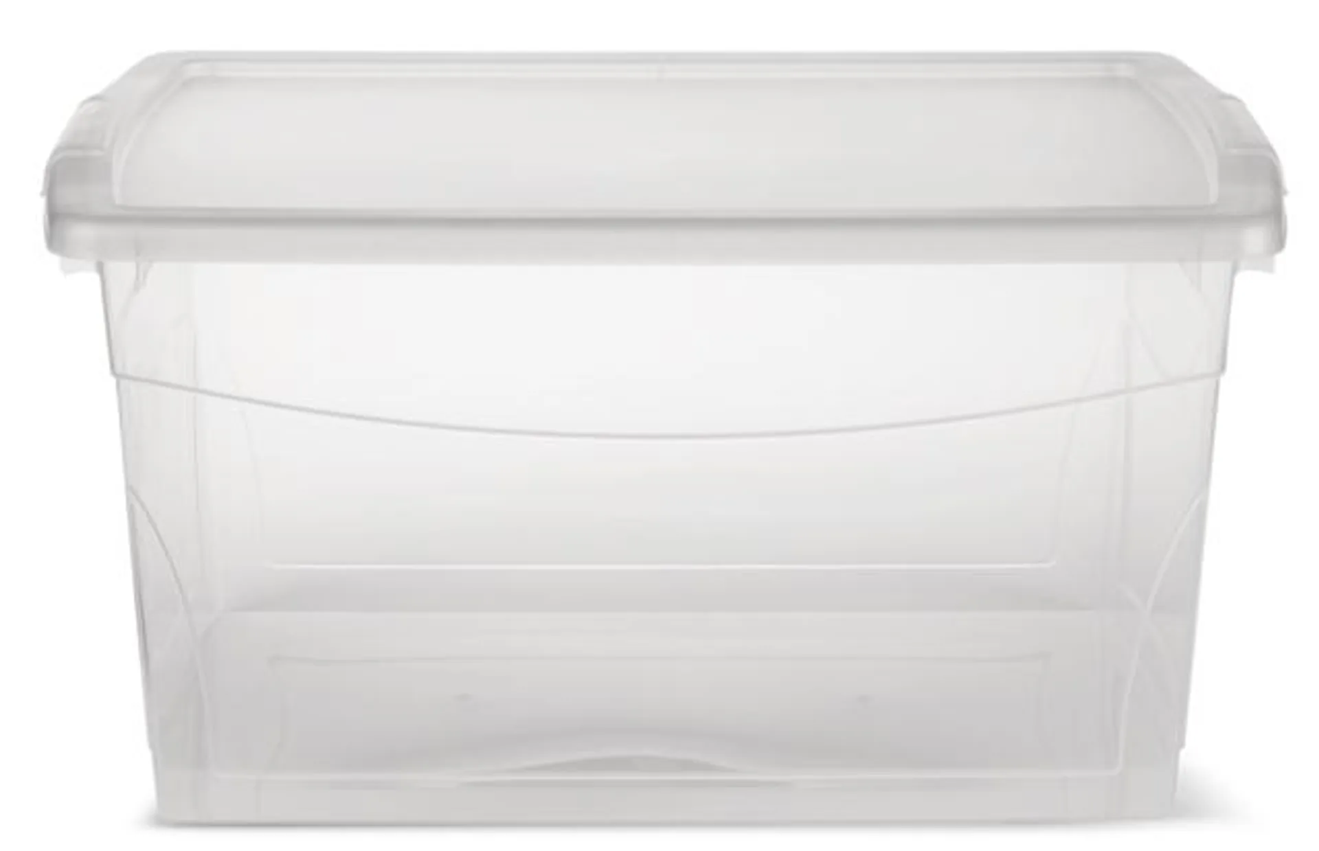 type A Clarity Transparent Storage Box with Lid, 50-L