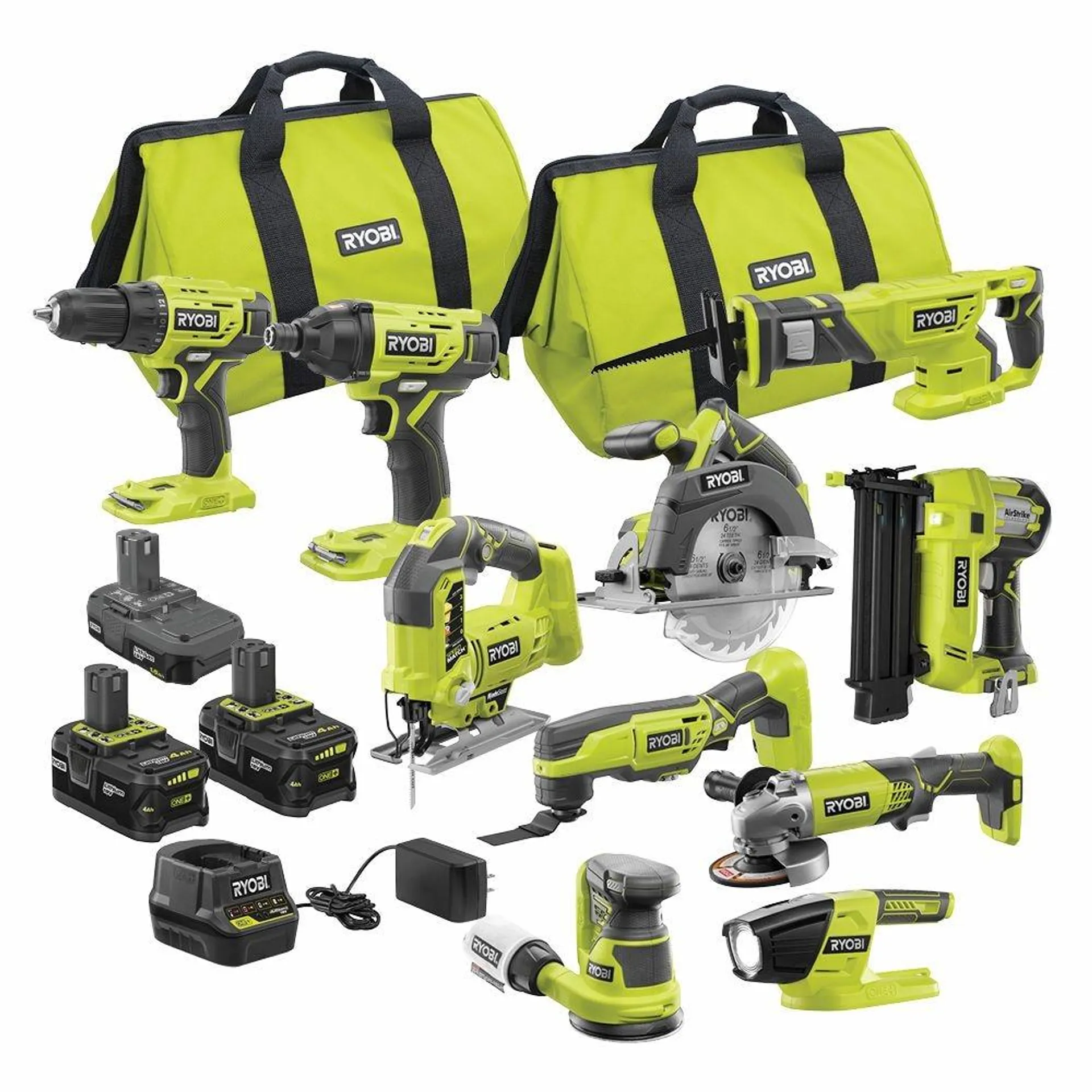 18V ONE+ Lithium-Ion Cordless Combo Kit (10-Tool)