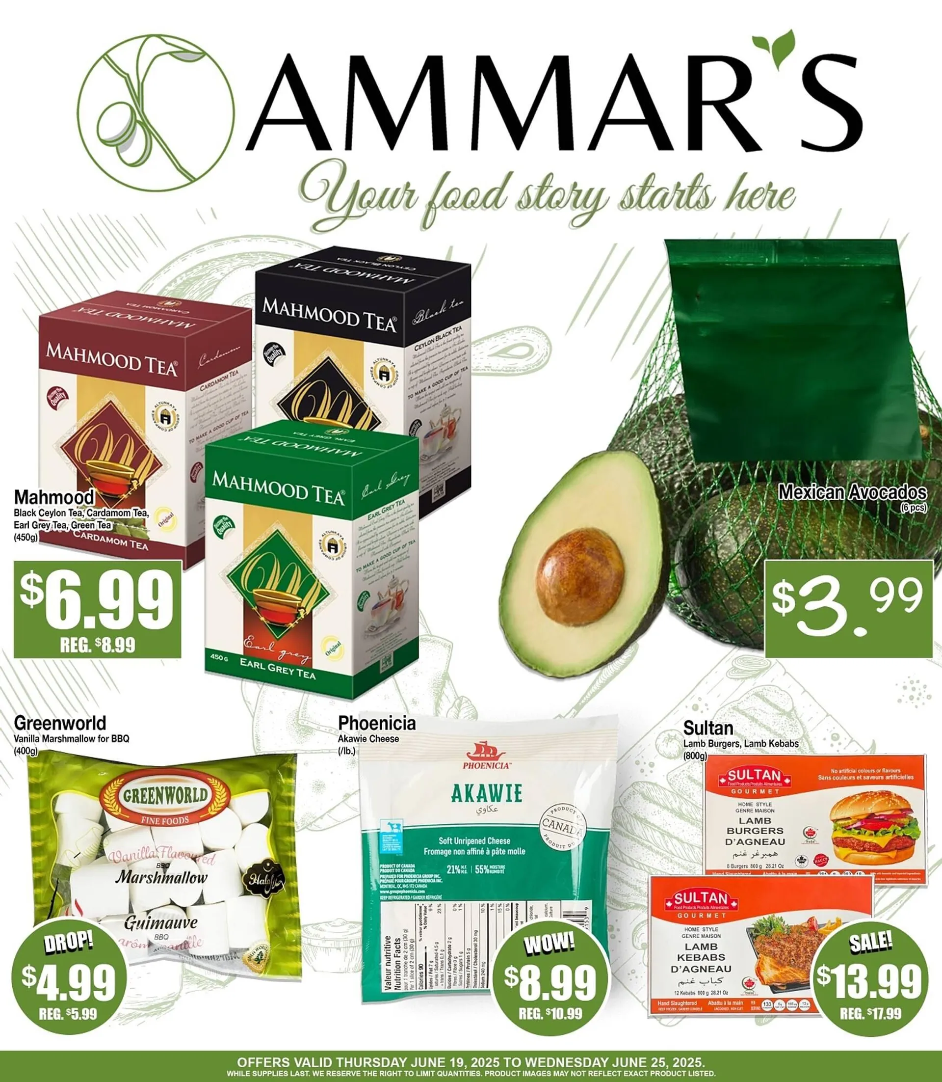 Ammar's Halal Meats flyer from June 19 to June 25 2025 - flyer page 1