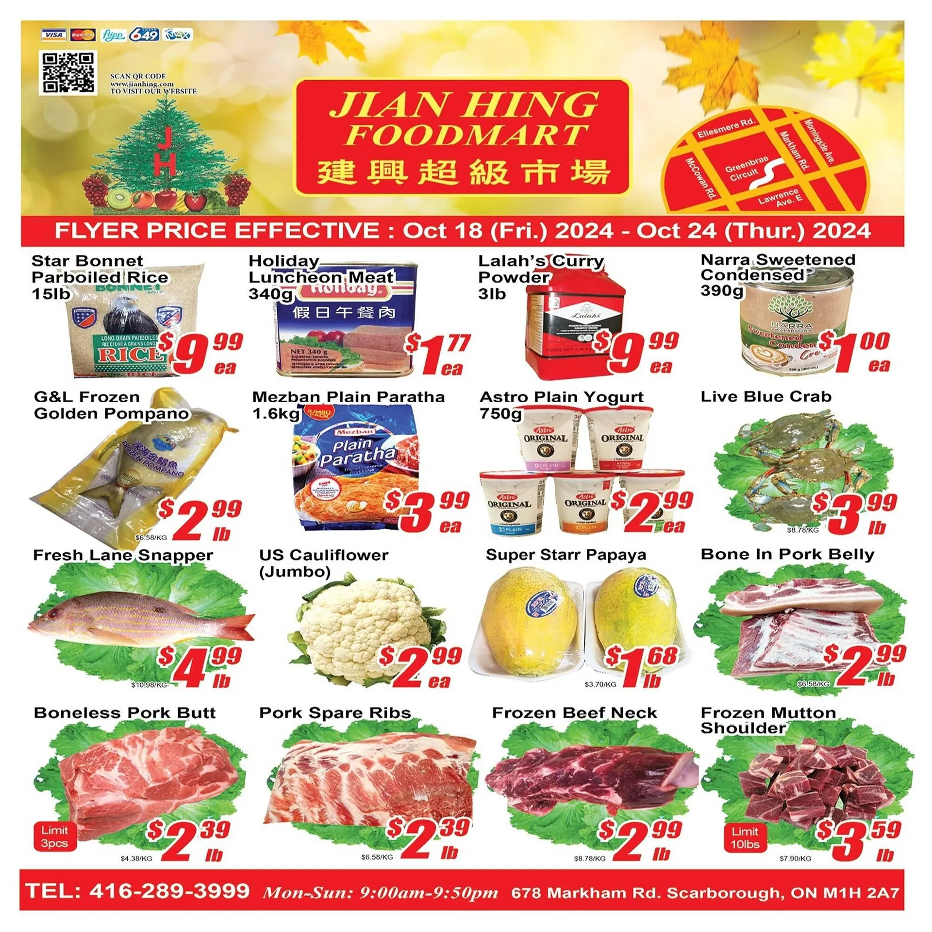 Jian Hing Supermarket flyer from October 17 to October 23 2024 - flyer page 1