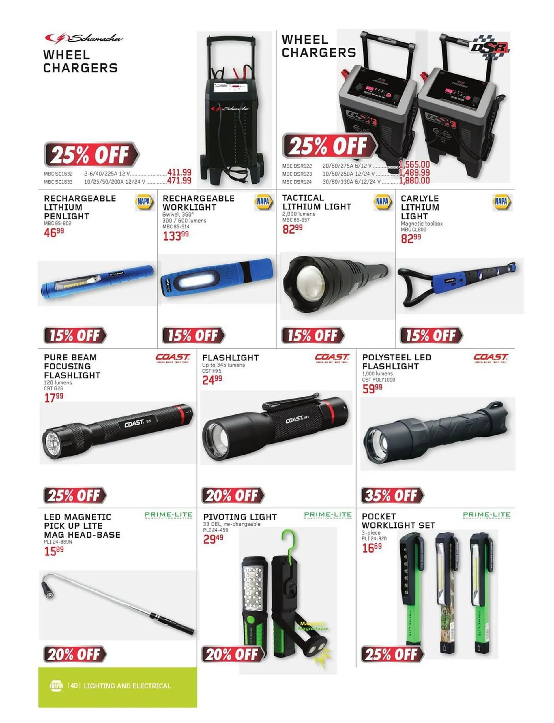 NAPA Auto Parts flyer from November 1 to December 31 2023 - flyer page 40