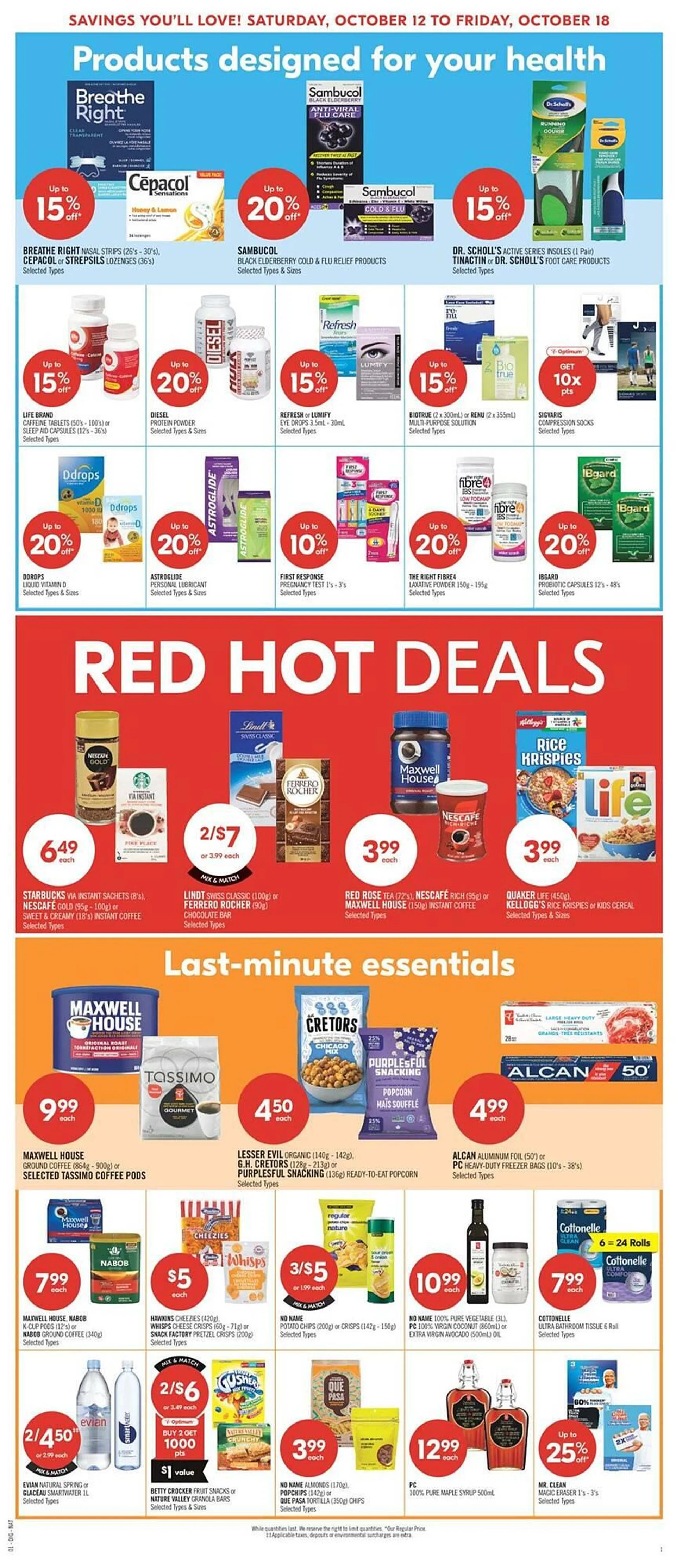 Shoppers Drug Mart flyer from October 12 to October 19 2024 - flyer page 18