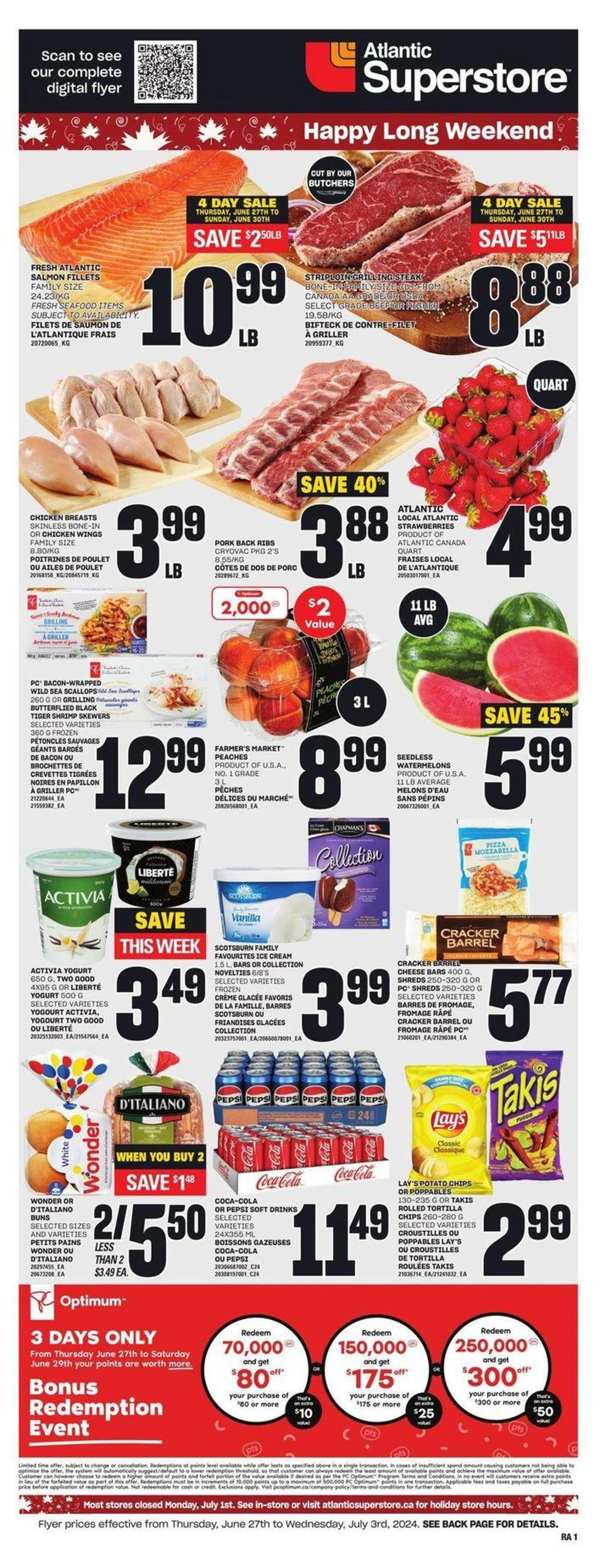 Atlantic Superstore weeky flyer from June 27 to July 3 2024 - flyer page 7