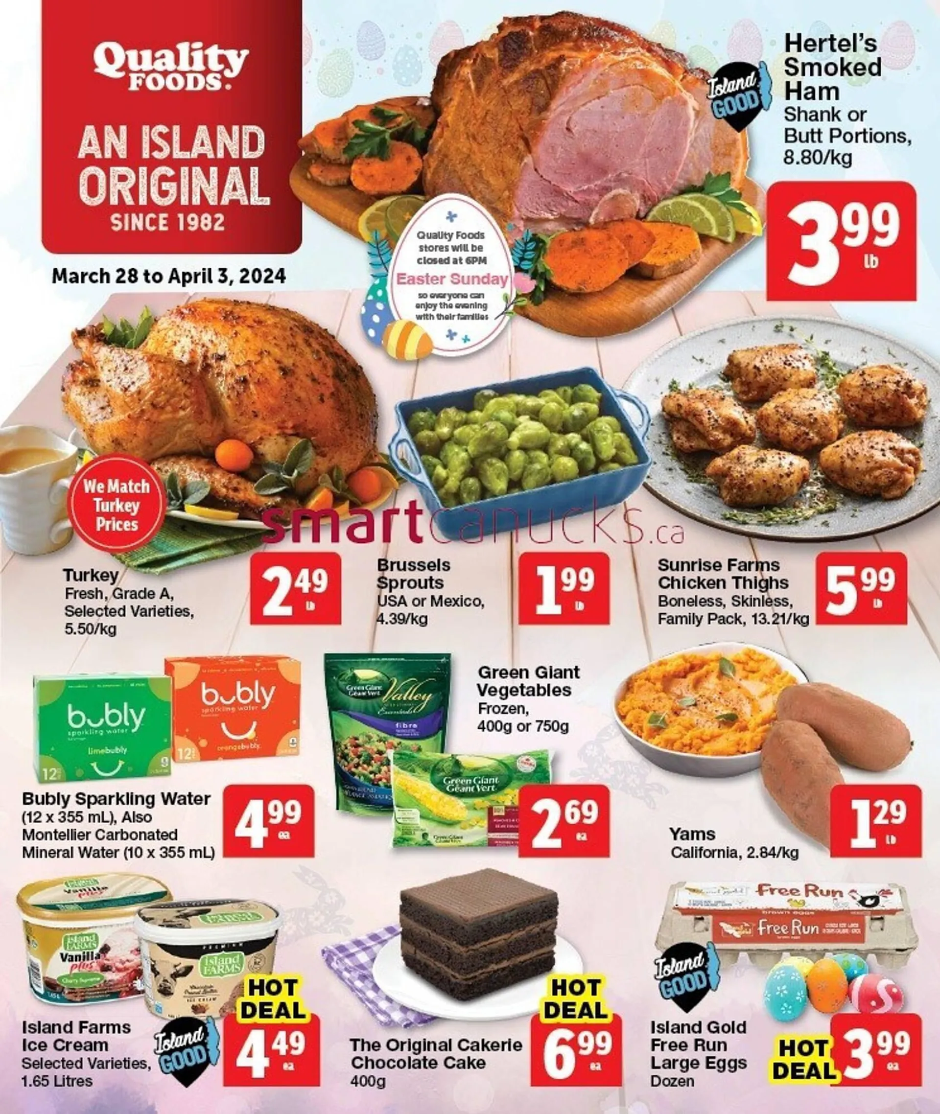 Quality Foods flyer from March 28 to April 3 2024 - flyer page 1