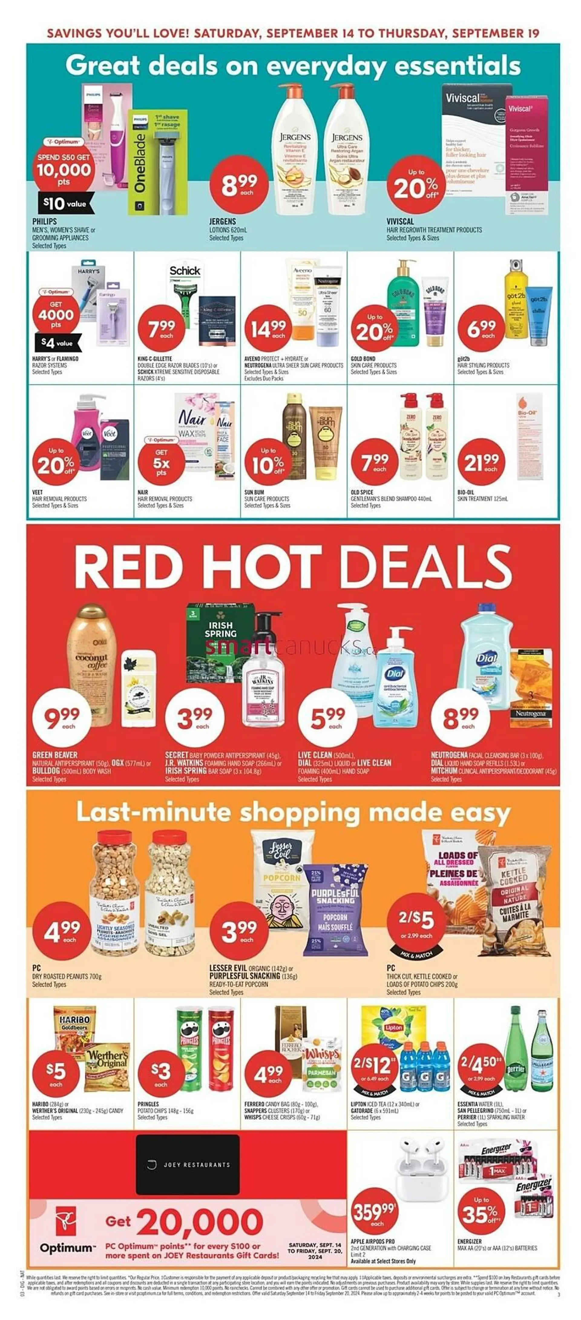 Shoppers Drug Mart flyer from September 14 to September 19 2024 - flyer page 20