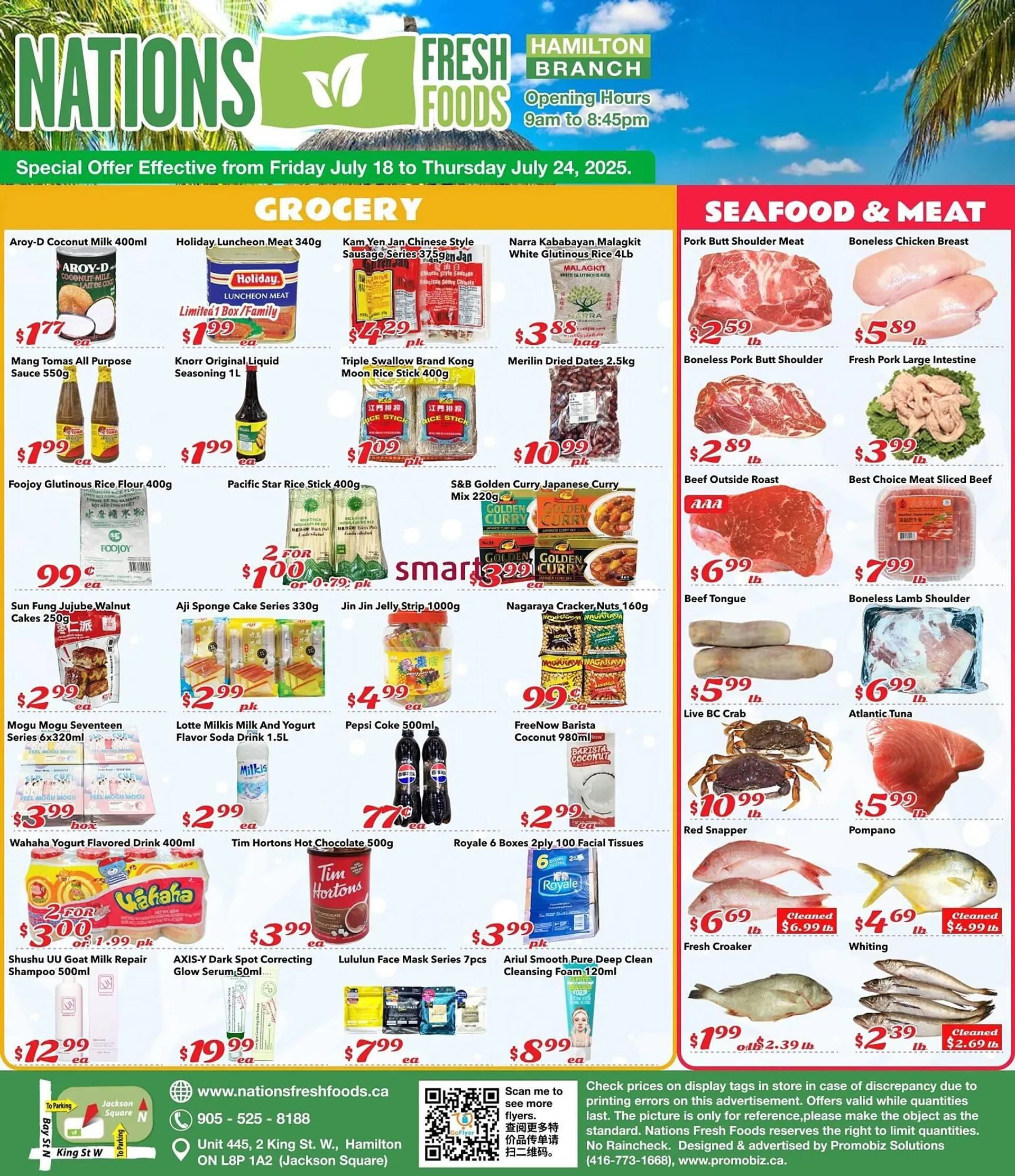 Nations Fresh Foods flyer from July 18 to July 24 2025 - flyer page 1