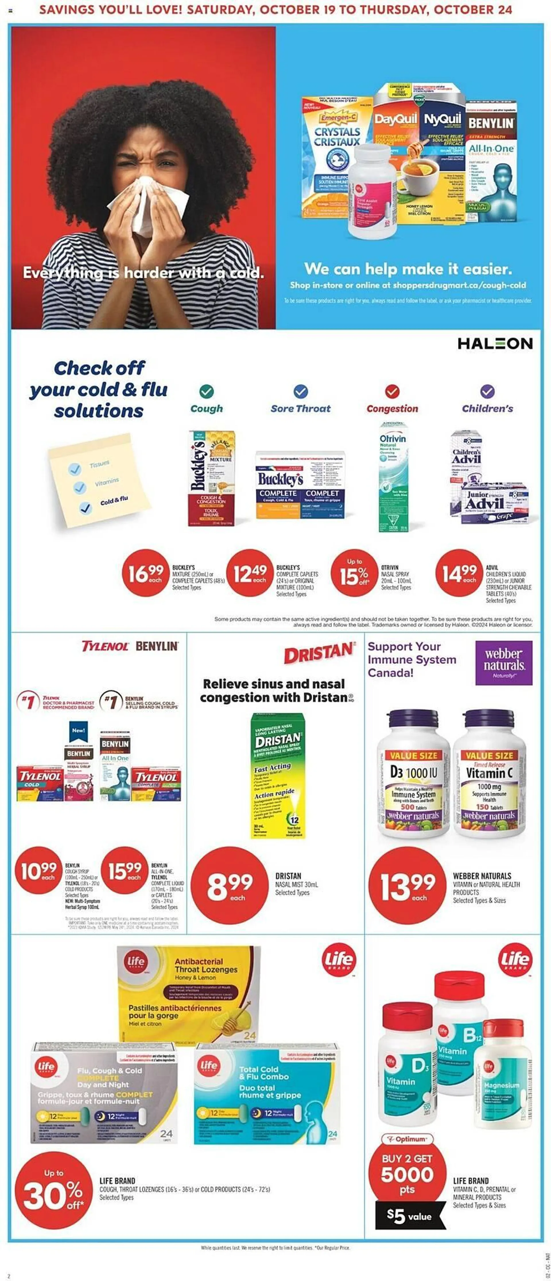 Shoppers Drug Mart flyer from October 19 to October 24 2024 - flyer page 19