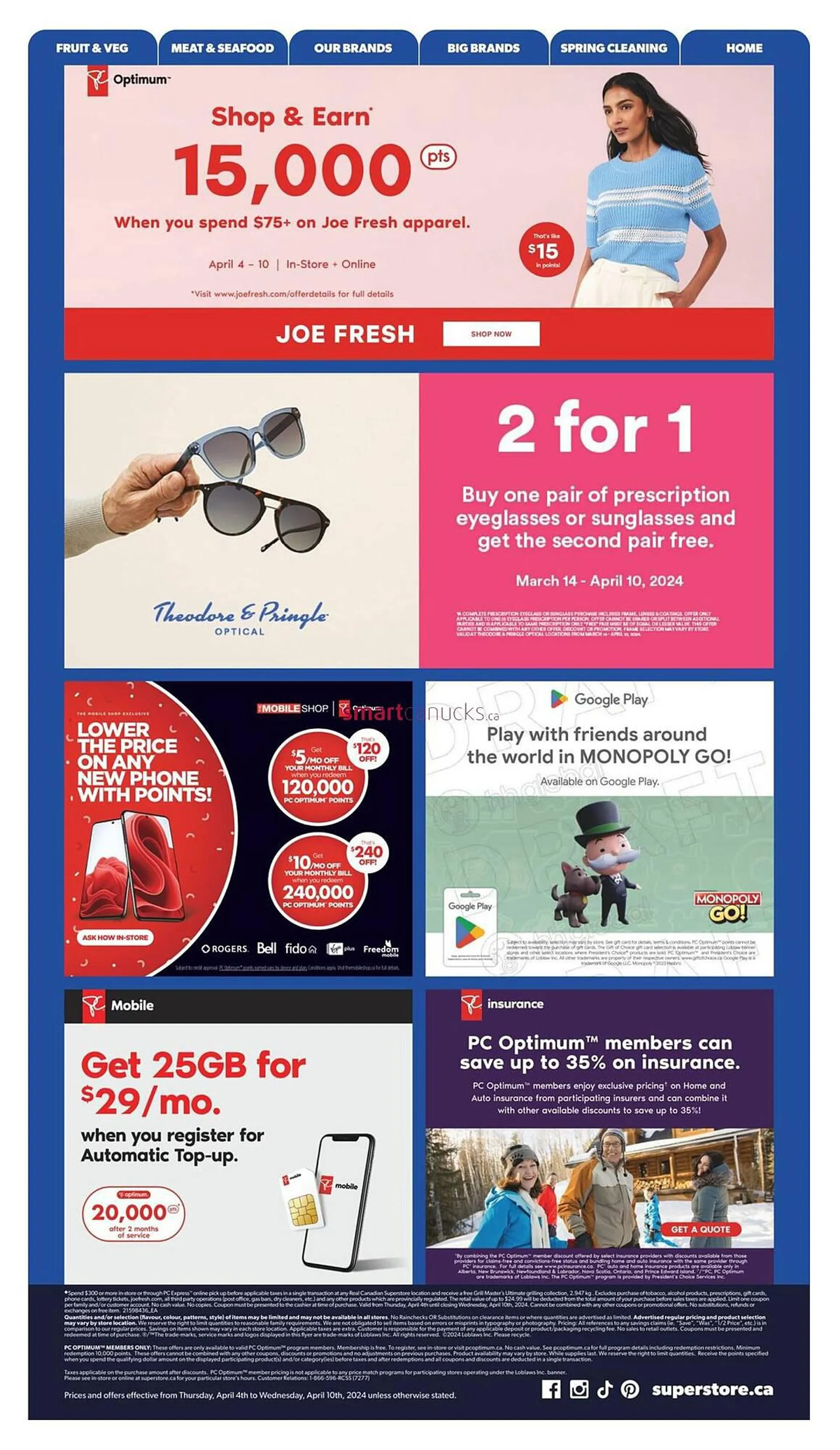 Real Canadian Superstore flyer from April 4 to April 10 2024 - flyer page 30