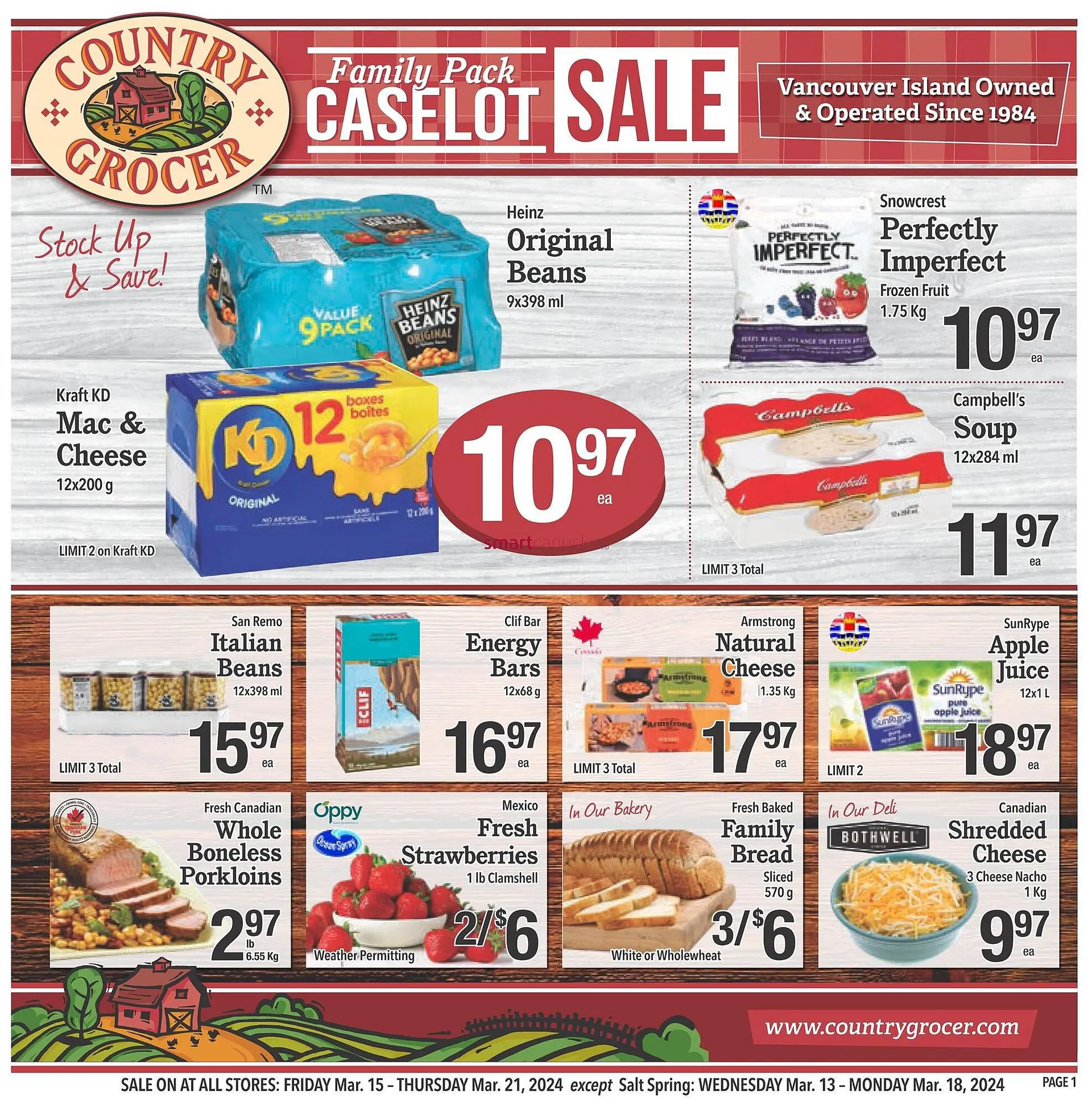 Country Grocer flyer from March 14 to March 20 2024 - flyer page 1