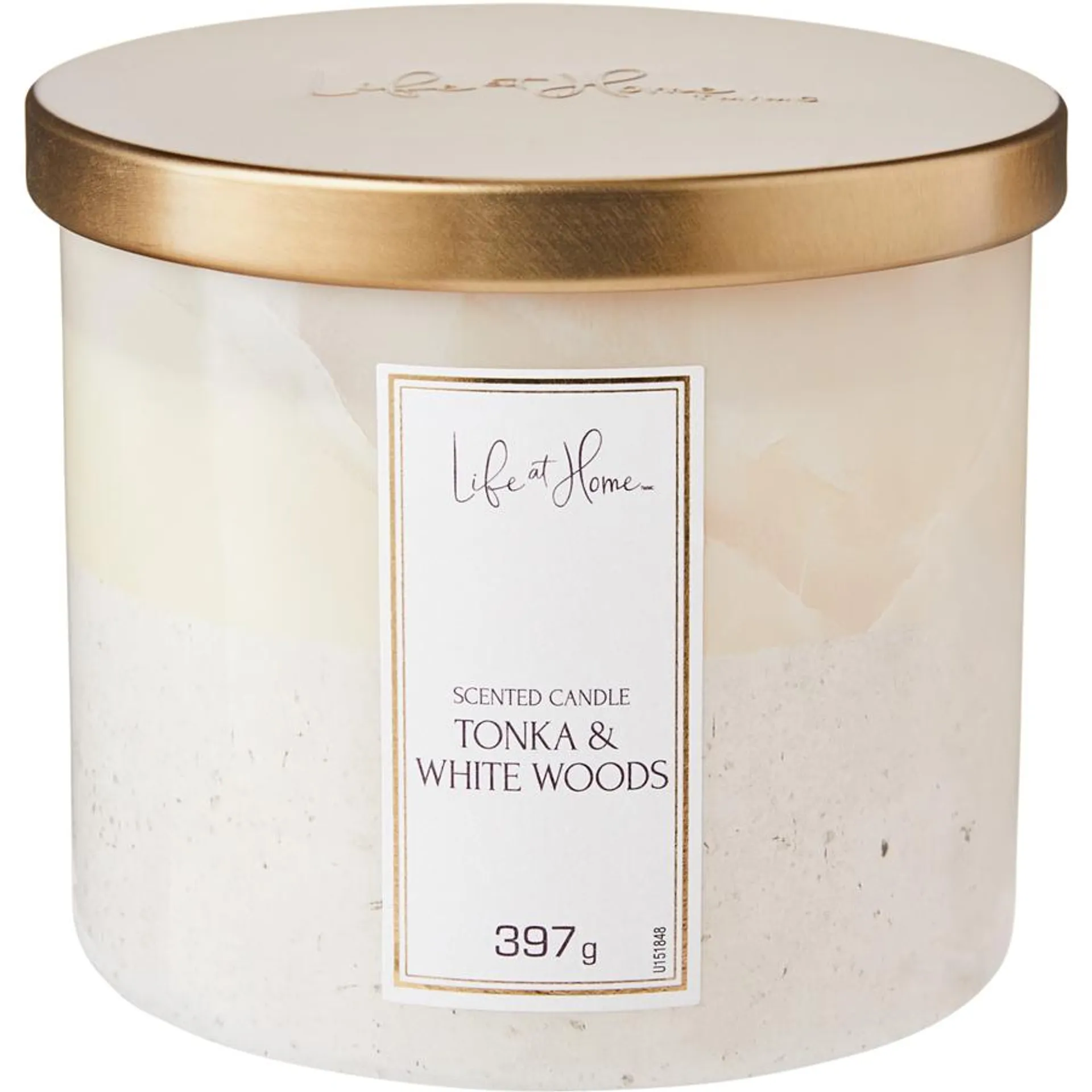 Scented Candle Tonka & White Woods