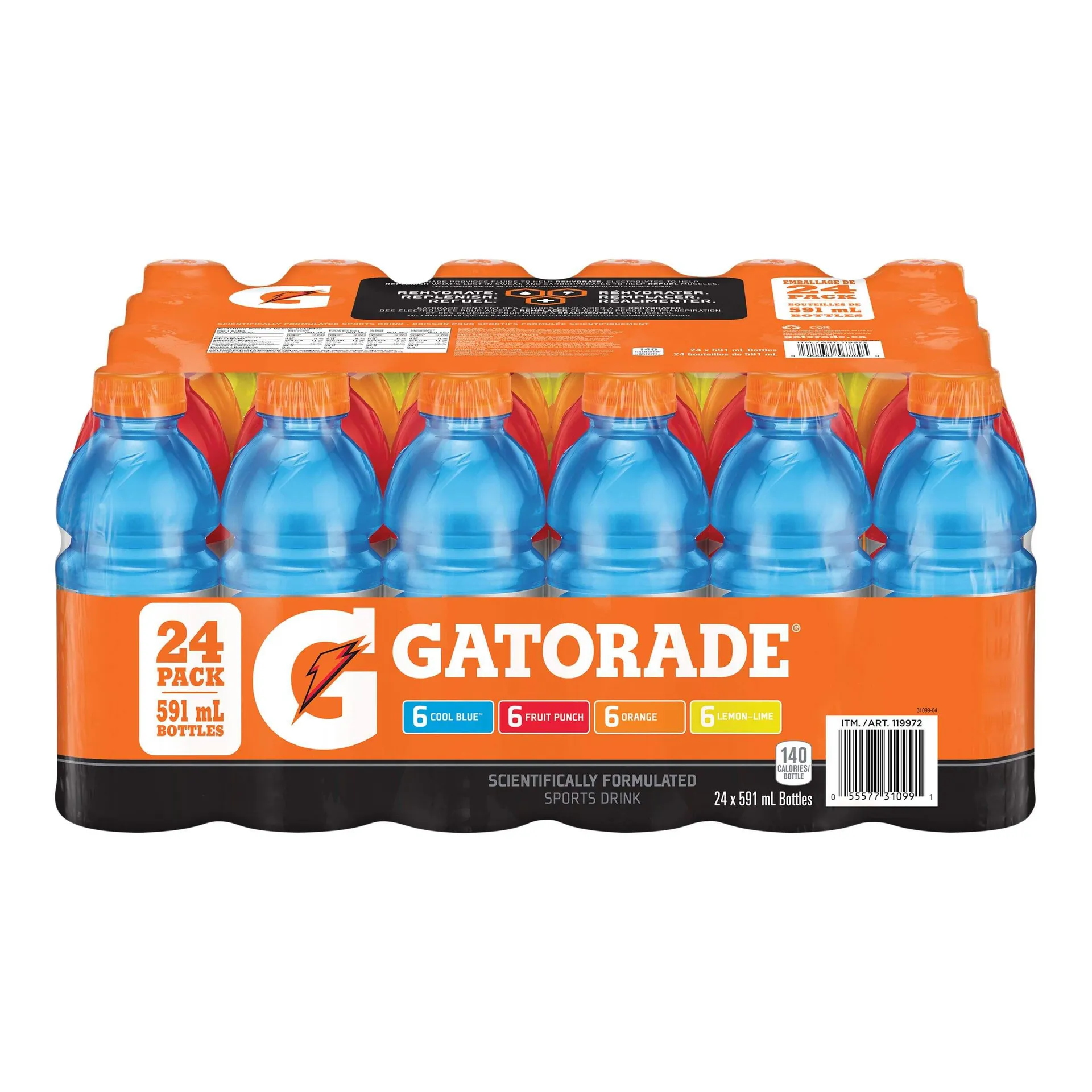Gatorade Perform Sports Drink Variety Pack, 24 x 591-ml