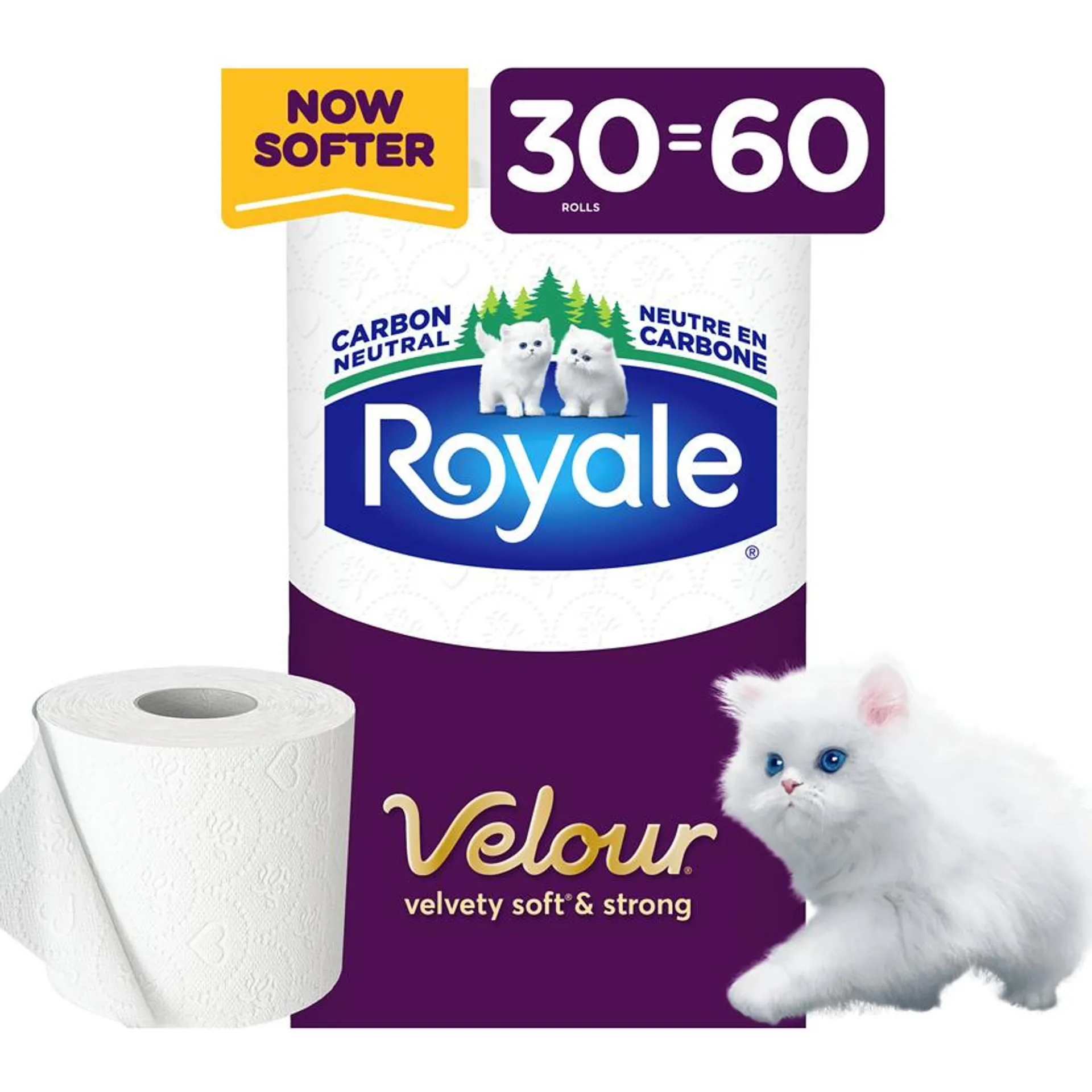 Velour Toilet Paper, 30 Equal 60 Rolls, 142 Bathroom Tissues per roll