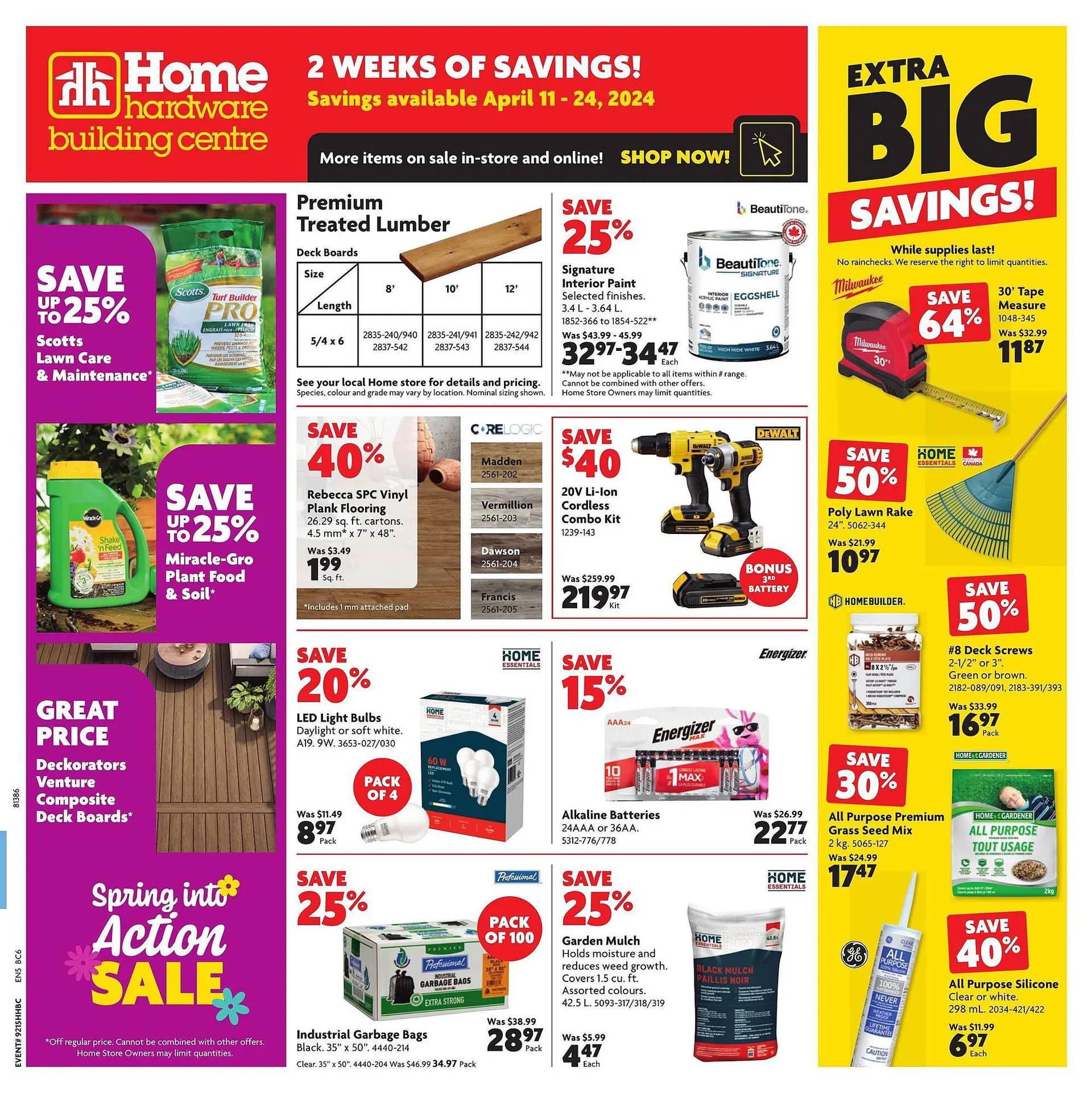 Home Hardware flyer from April 10 to April 16 2024 - flyer page 1