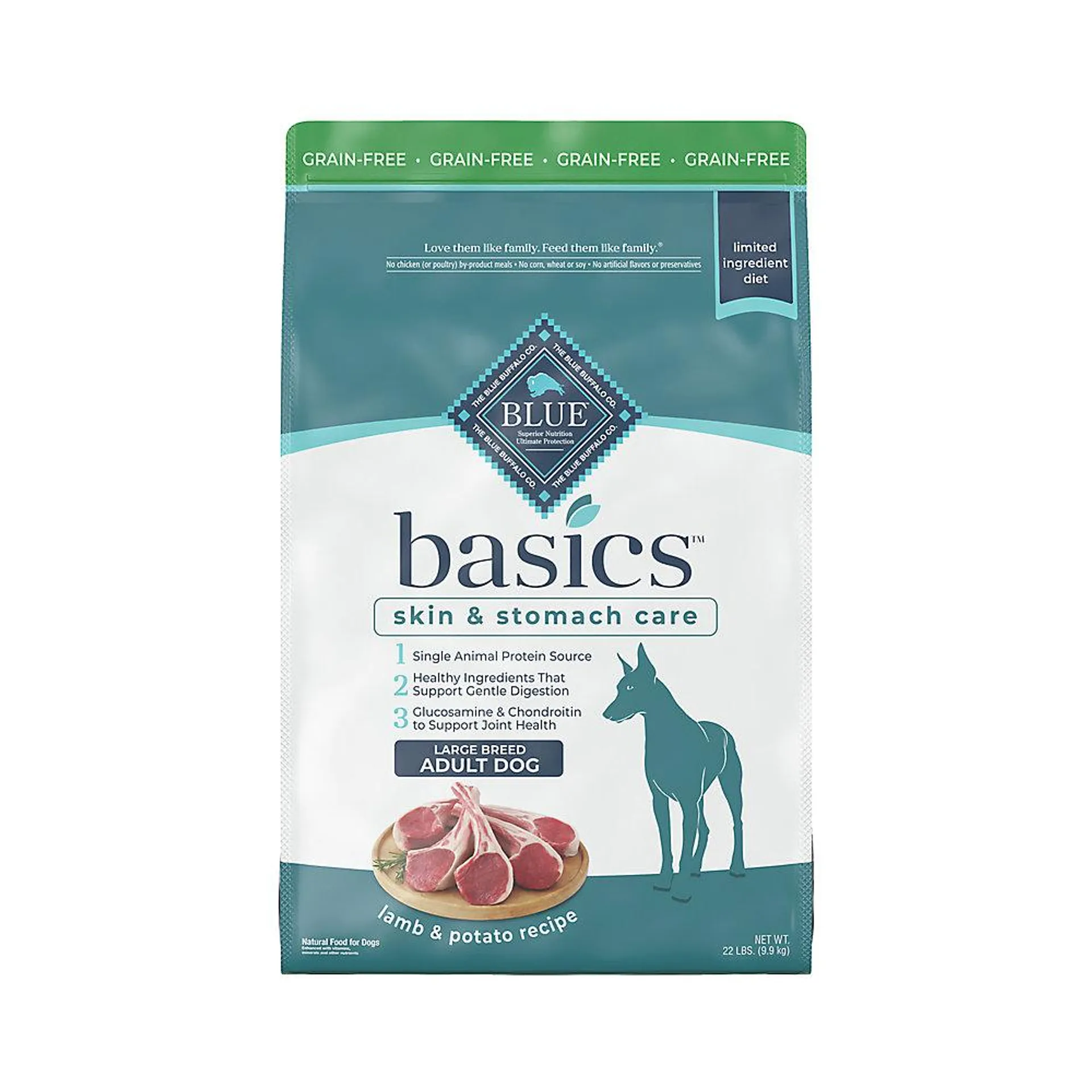 Blue Buffalo® Basics™ Large Breed Adult Dry Dog Food - Grain Free, Lamb