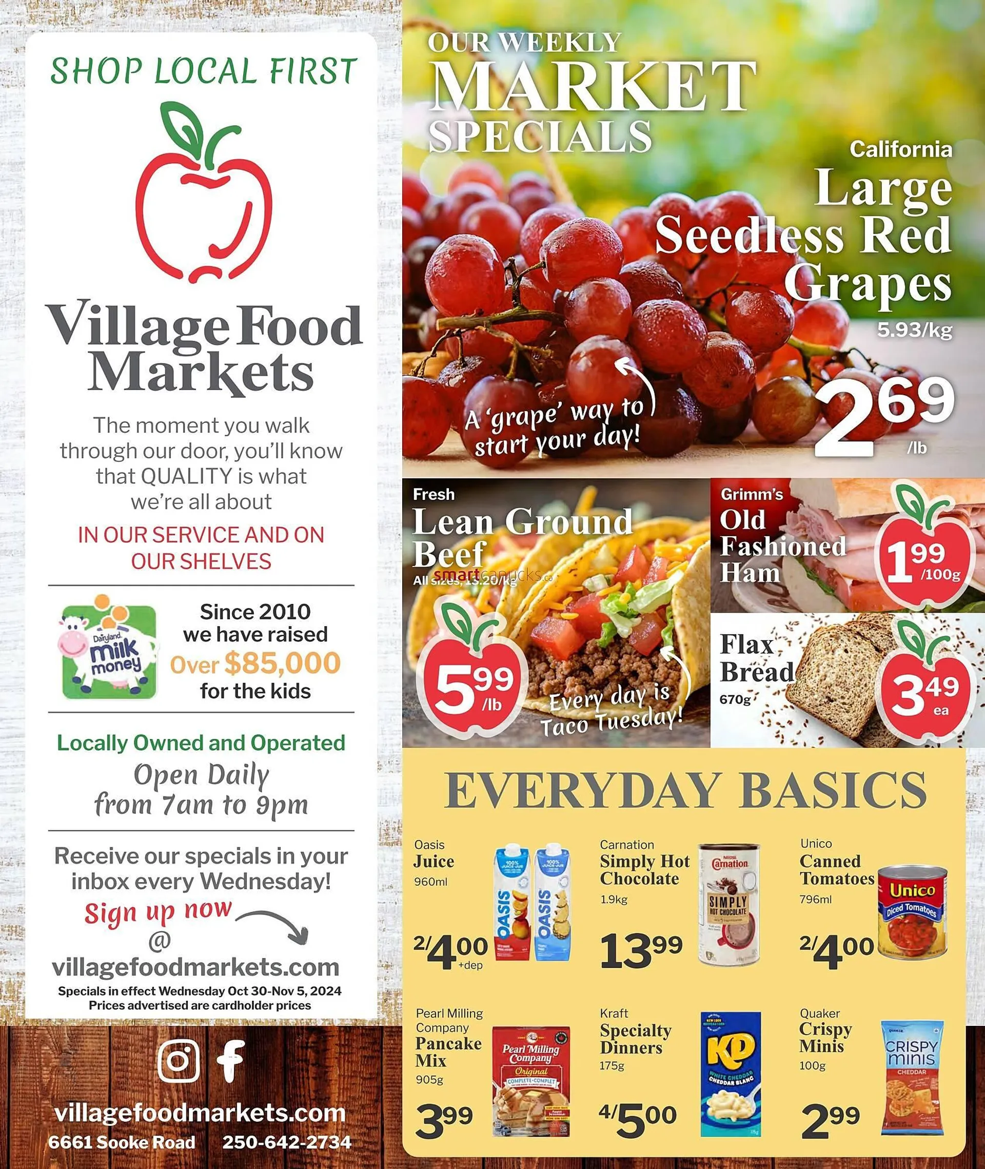 Village Food Markets flyer - 1