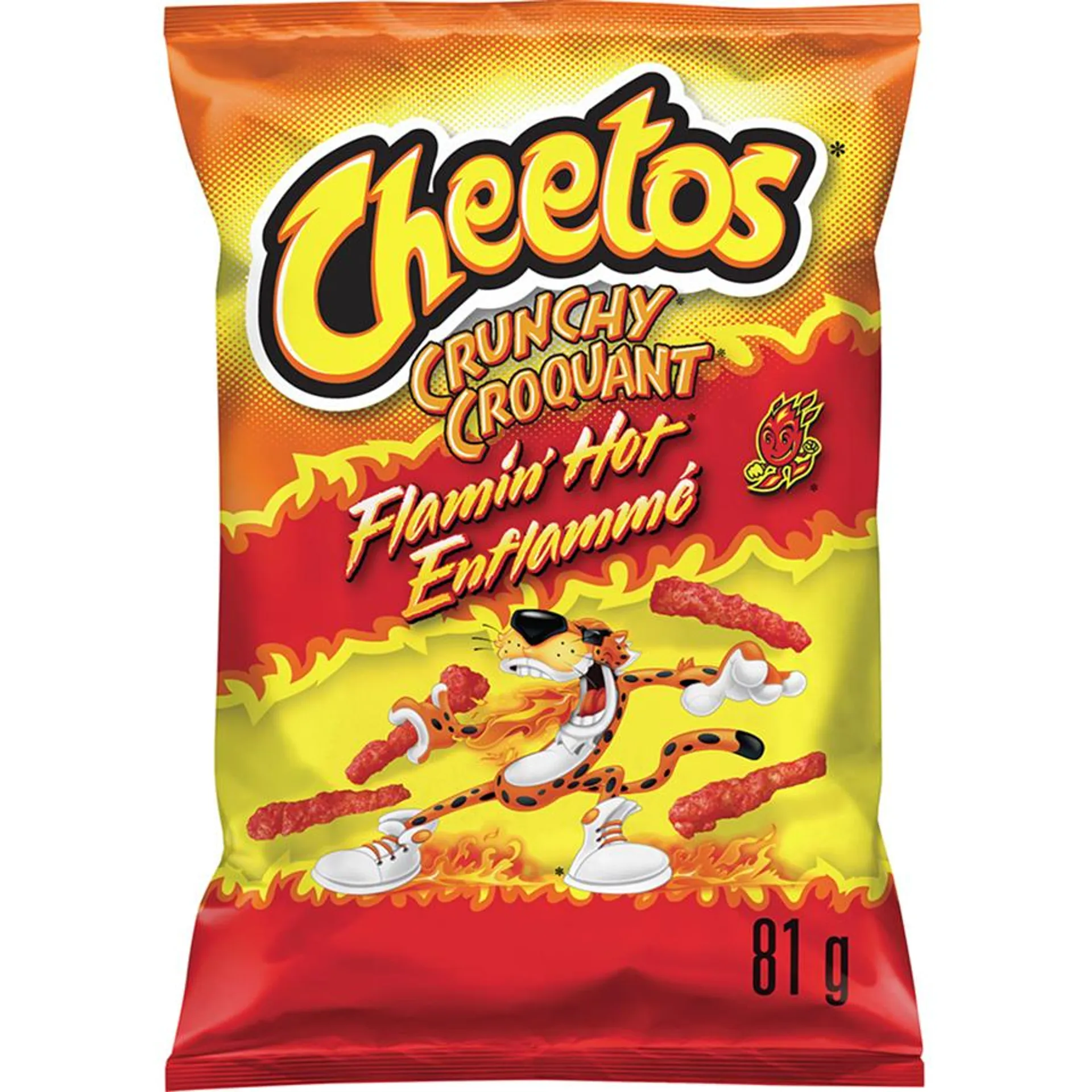 Crunchy Flamin' Hot Cheese Flavoured Snacks