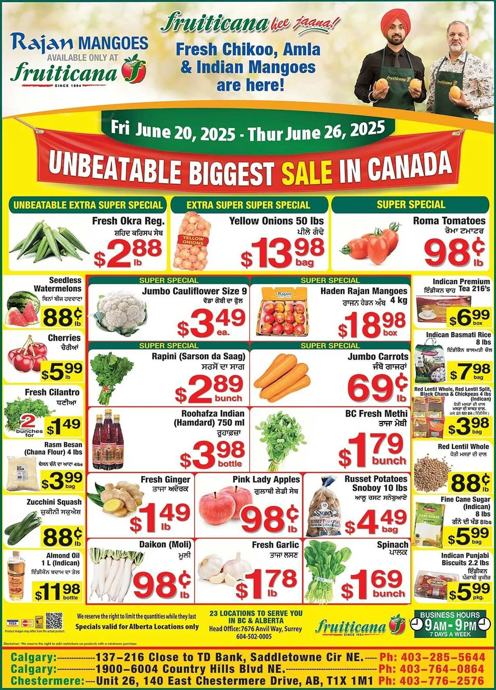 Fruiticana flyer from June 20 to June 26 2025 - flyer page 1