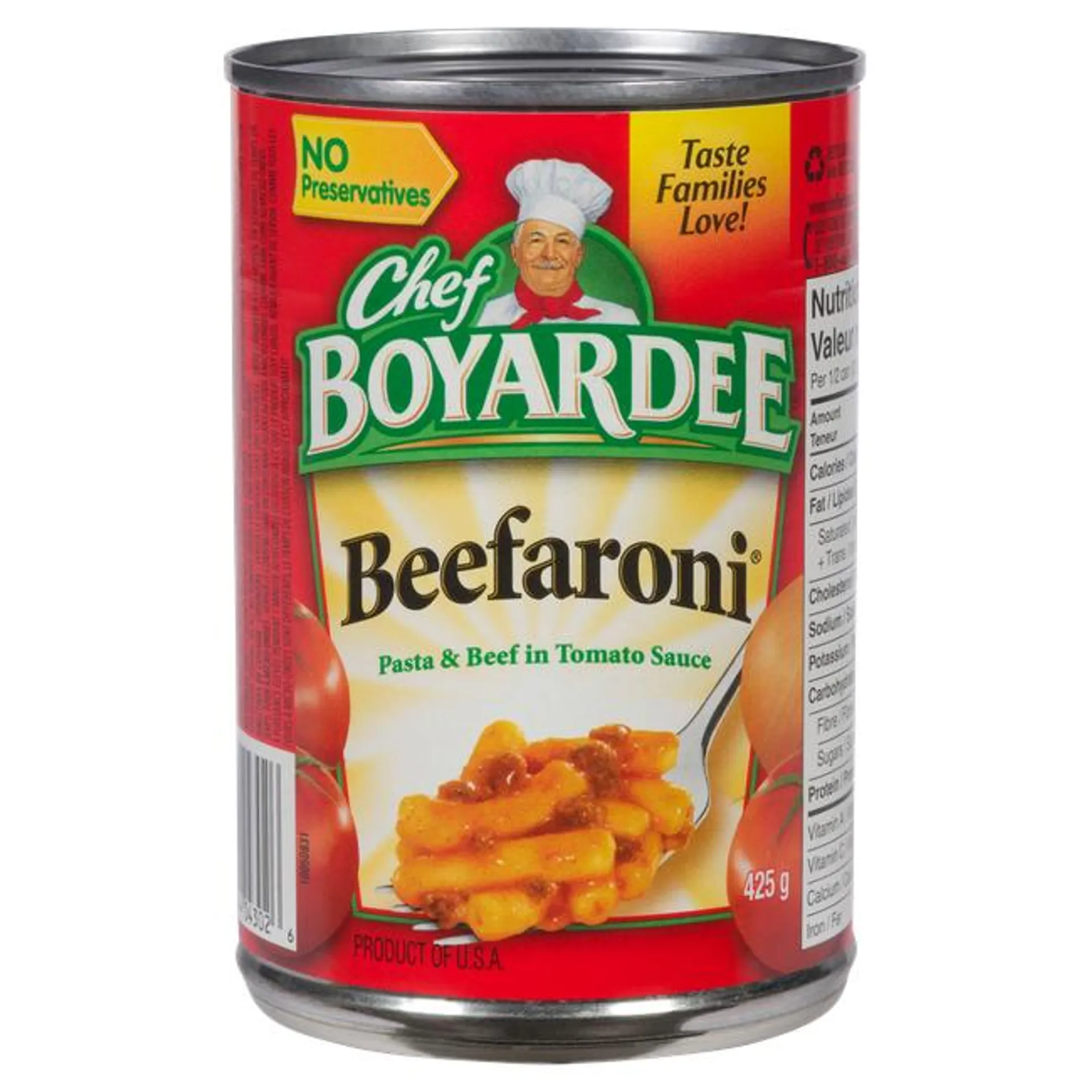 Chef Boyardee Beefaroni Pasta & Beef in Tomato Sauce 425 g