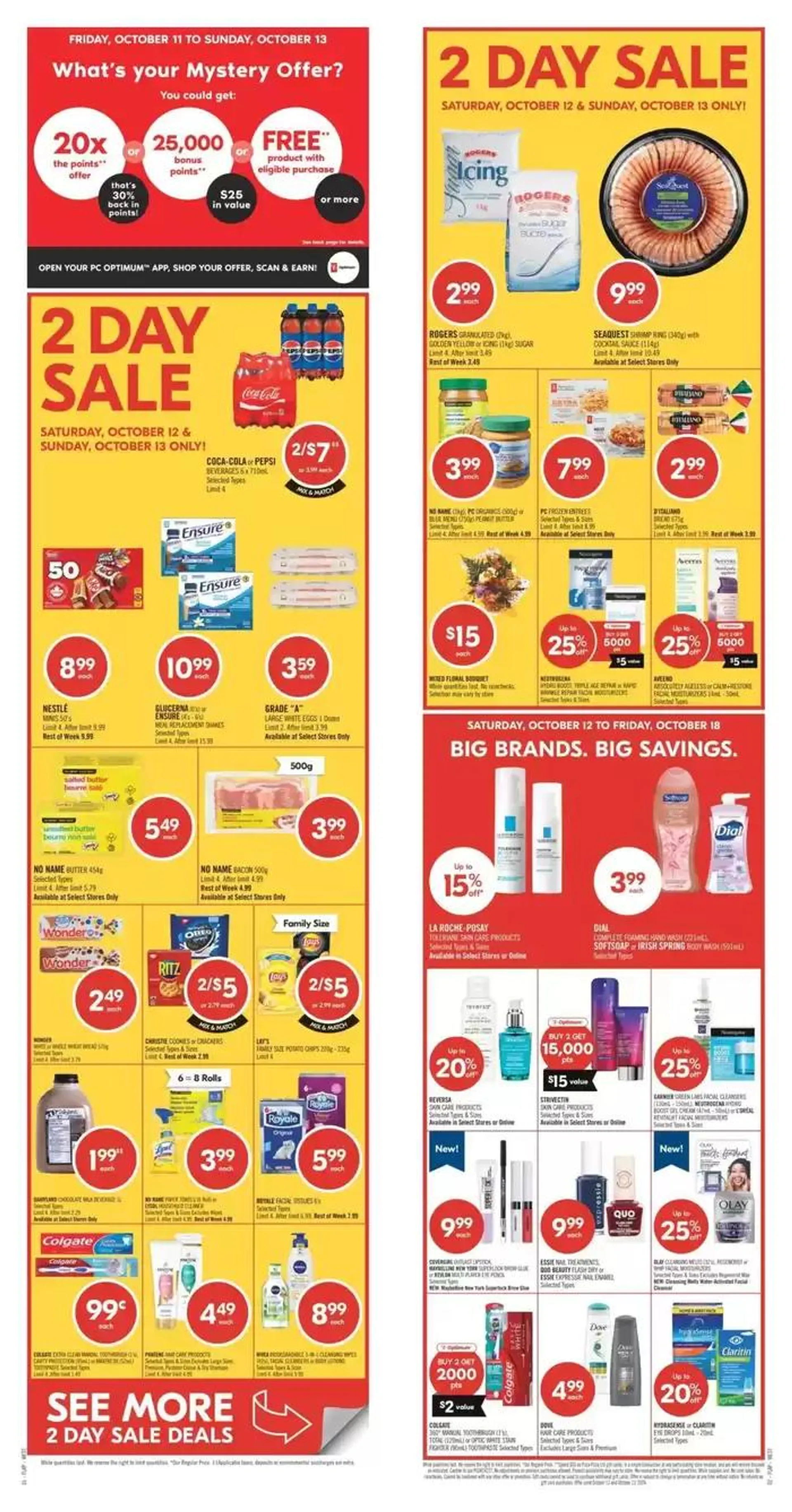 Shoppers Drug Mart Weekly ad from October 12 to October 17 2024 - flyer page 1