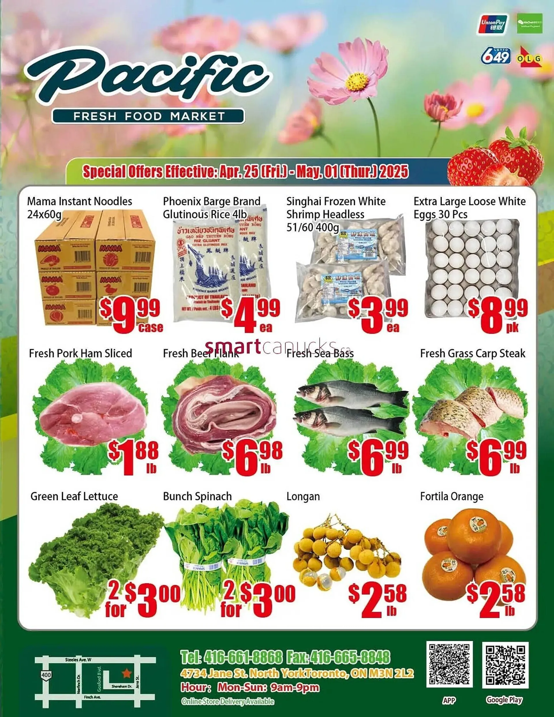 New Pacific Supermarket flyer - 1