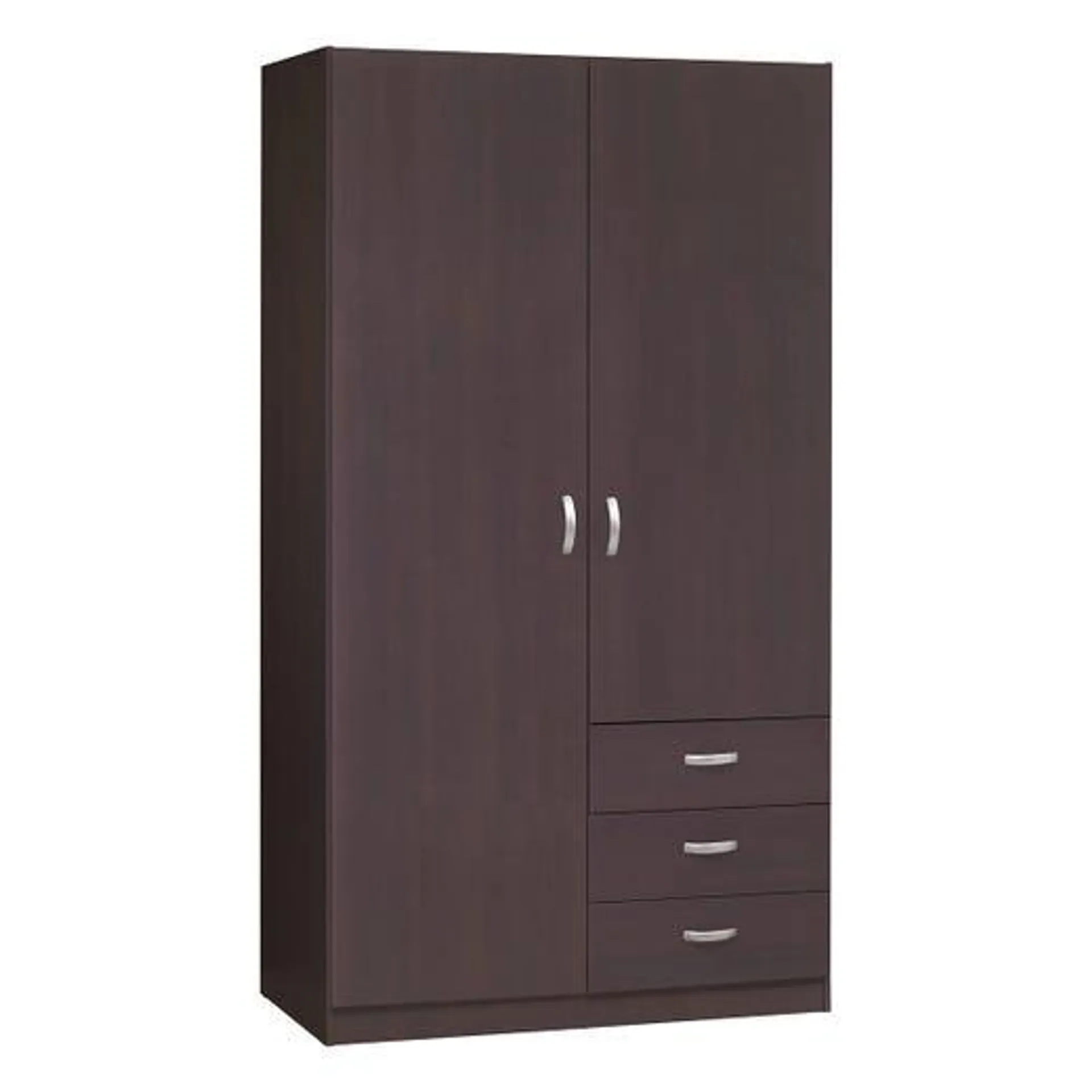 2 Door + 3 Drawer Wardrobe