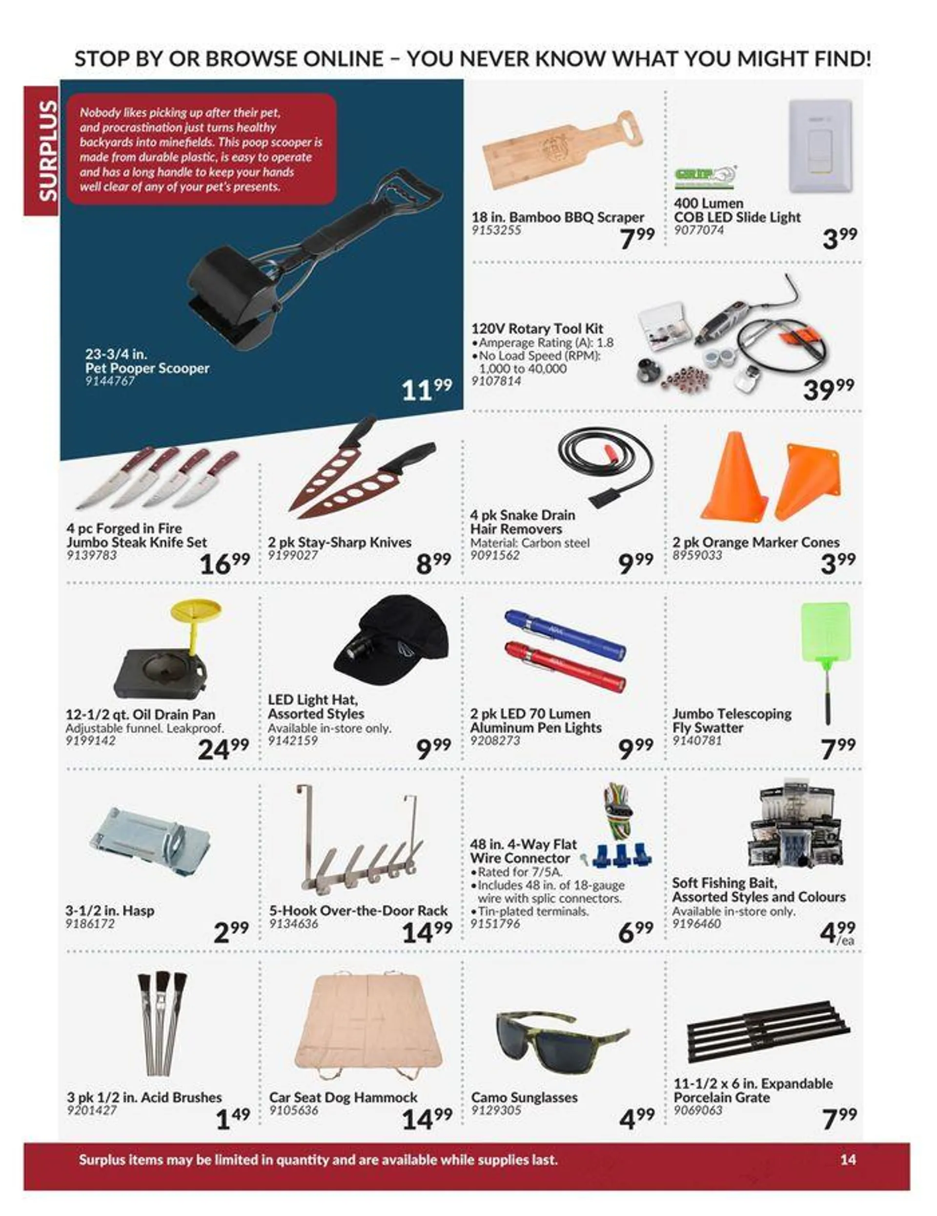 Surplus Catalogue from April 23 to April 22 2025 - flyer page 14