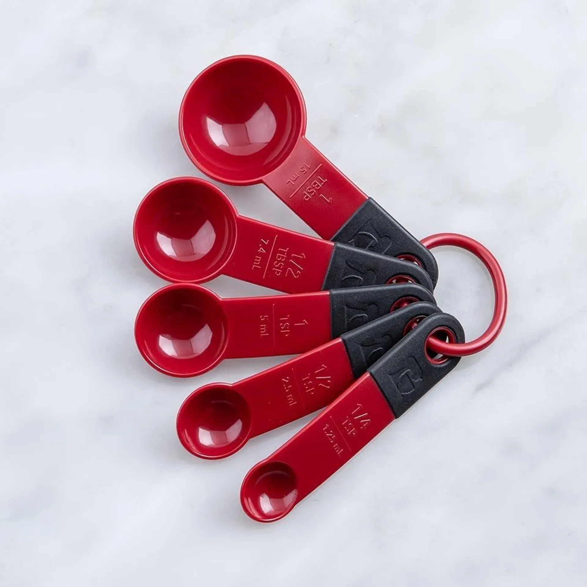 KitchenAid Classic Measuring Spoon - Set of 5 (Red)