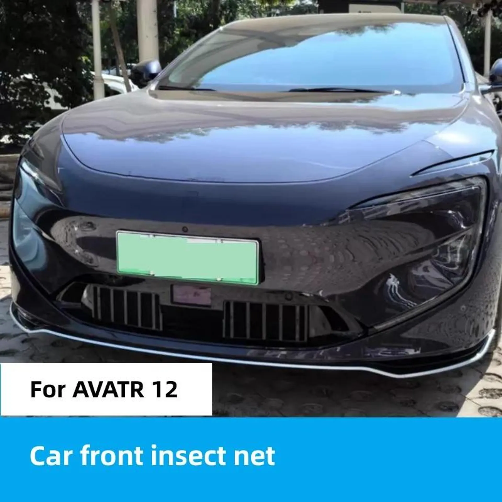 Car Front Face Insect Net Front Face Center Net Modification Cover For Changan Avatr 12 2023 2024 Car Accessories