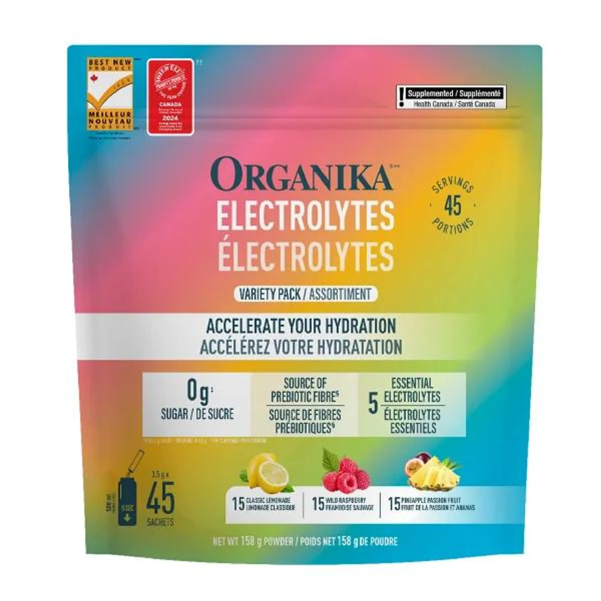 Organika Electrolyte Sachets, 3.5g x 45